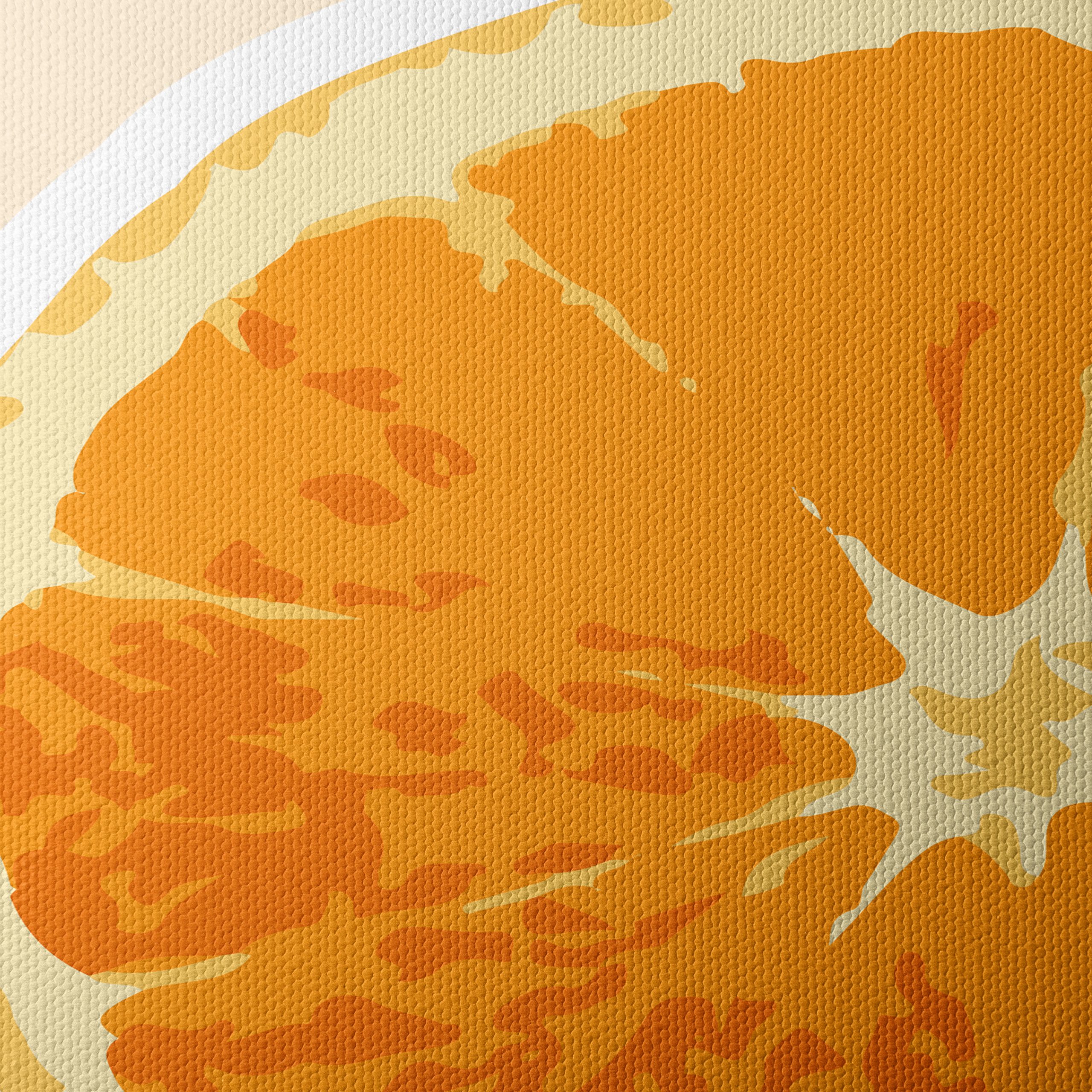 Stylized Orange Slice Abstract Art - Image 4