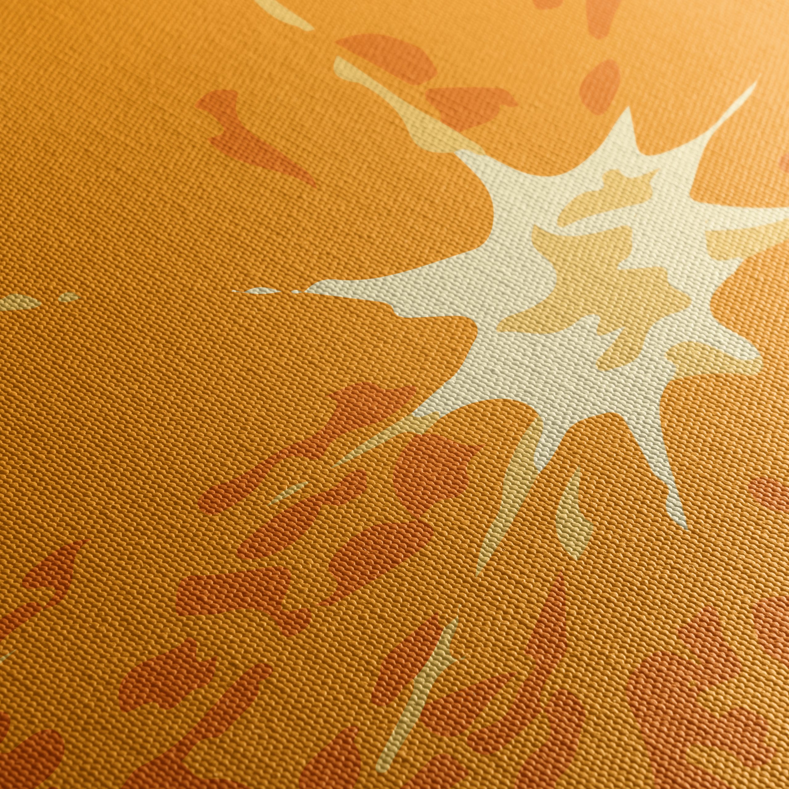 Stylized Orange Slice Abstract Art - Image 5