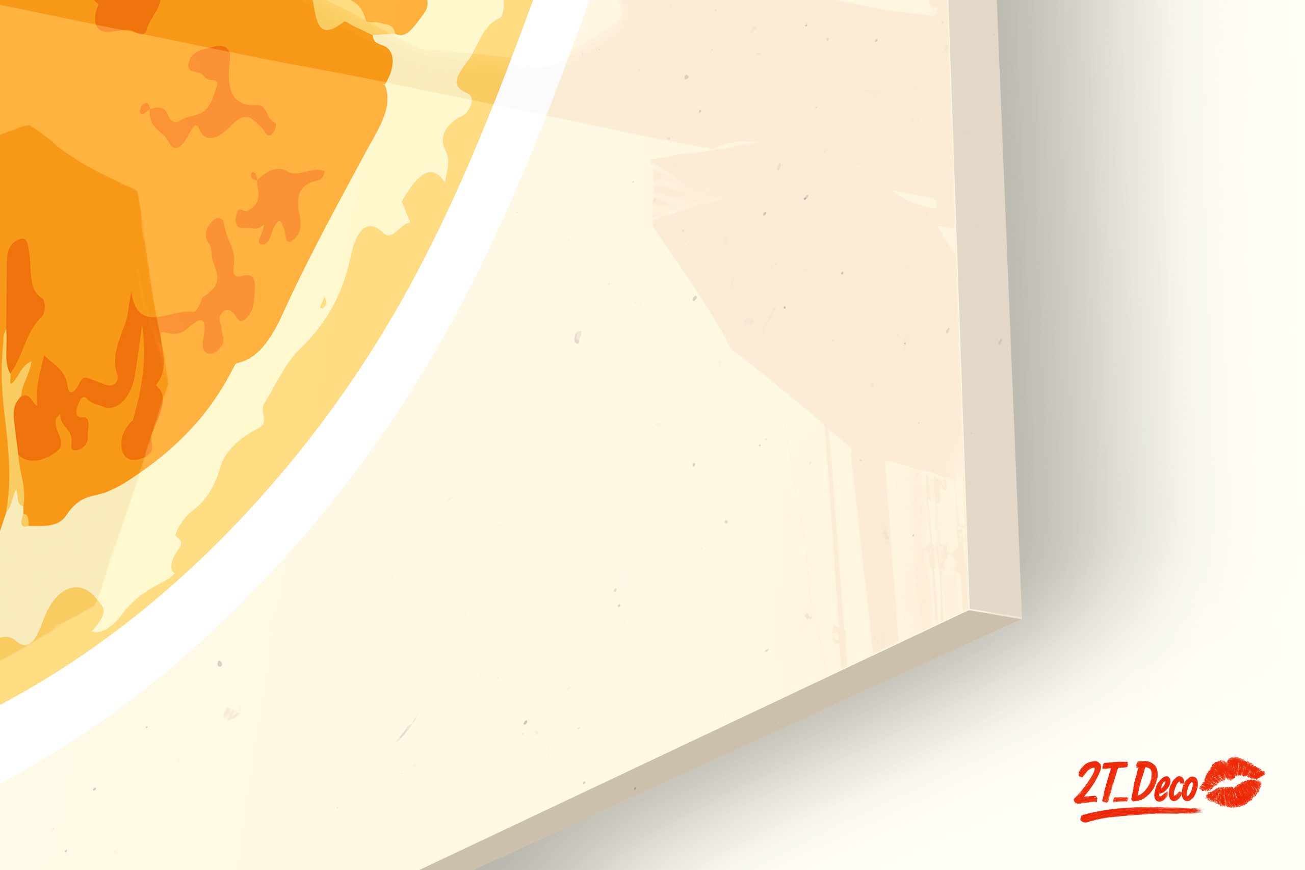 Stylized Orange Slice Abstract Art - Image 9