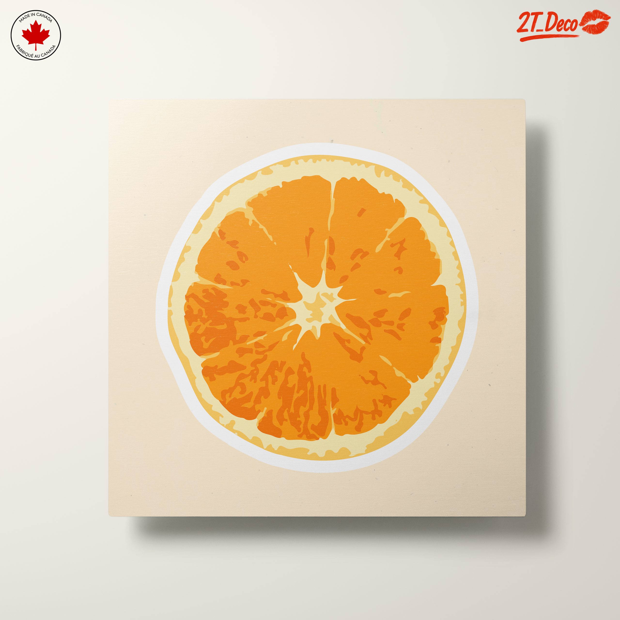 Stylized Orange Slice Abstract Art - Image 10
