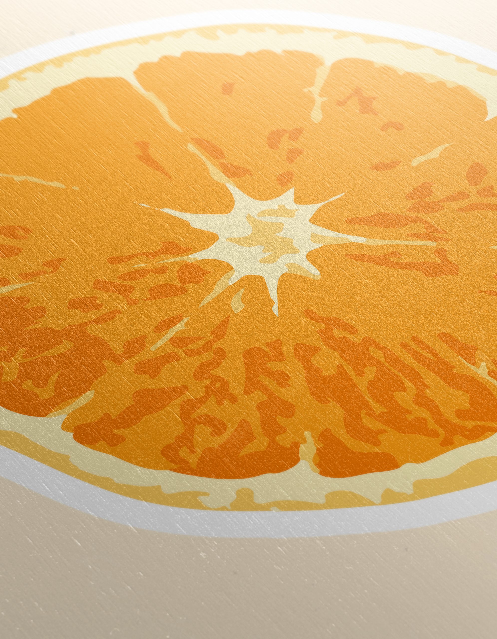 Stylized Orange Slice Abstract Art - Image 12