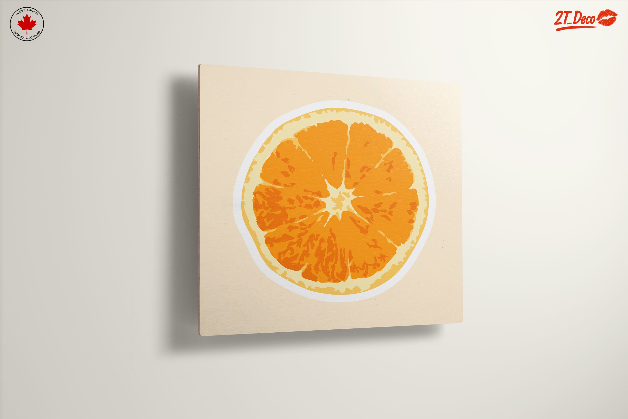 Stylized Orange Slice Abstract Art - Image 13
