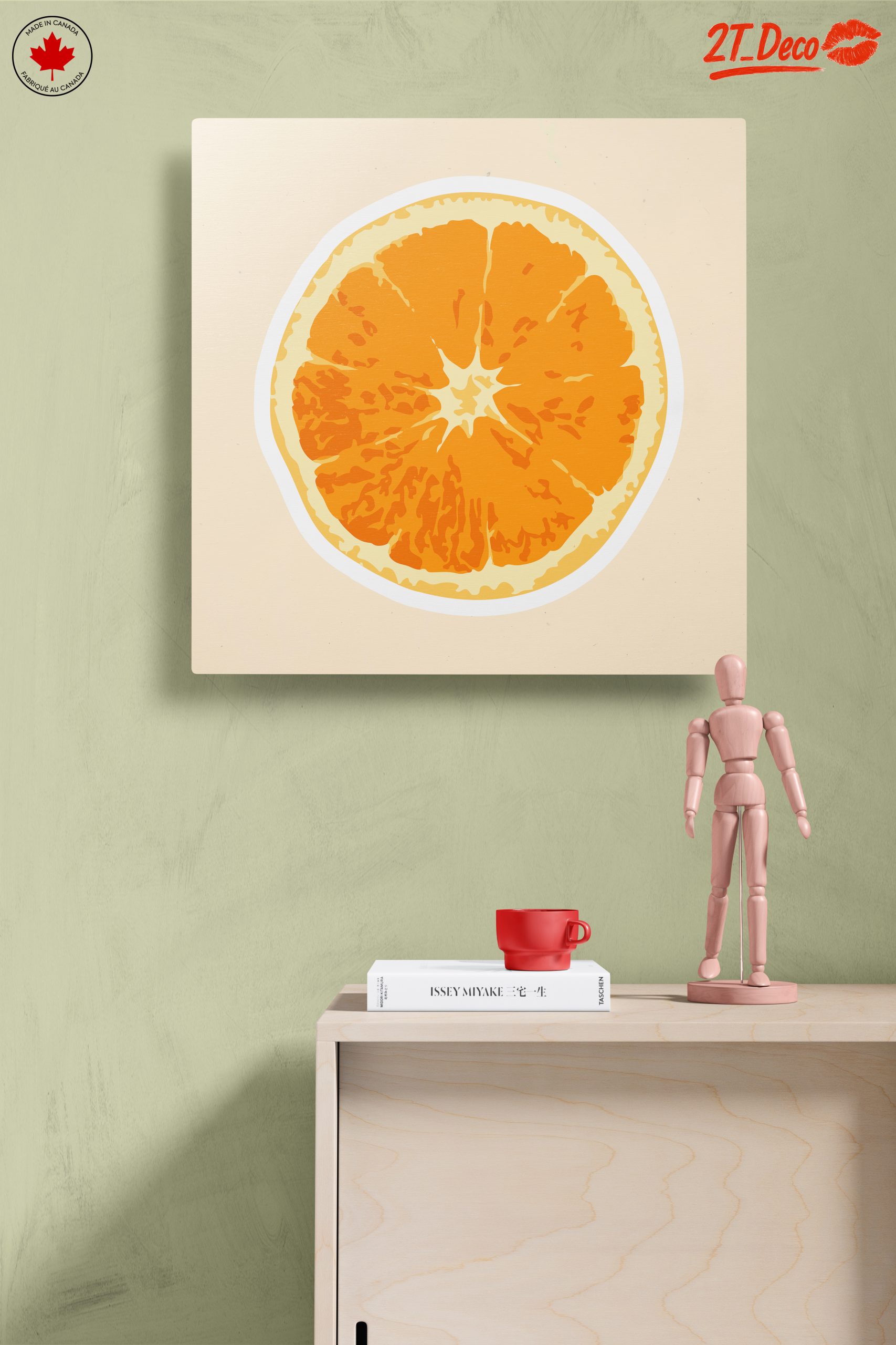 Stylized Orange Slice Abstract Art - Image 14