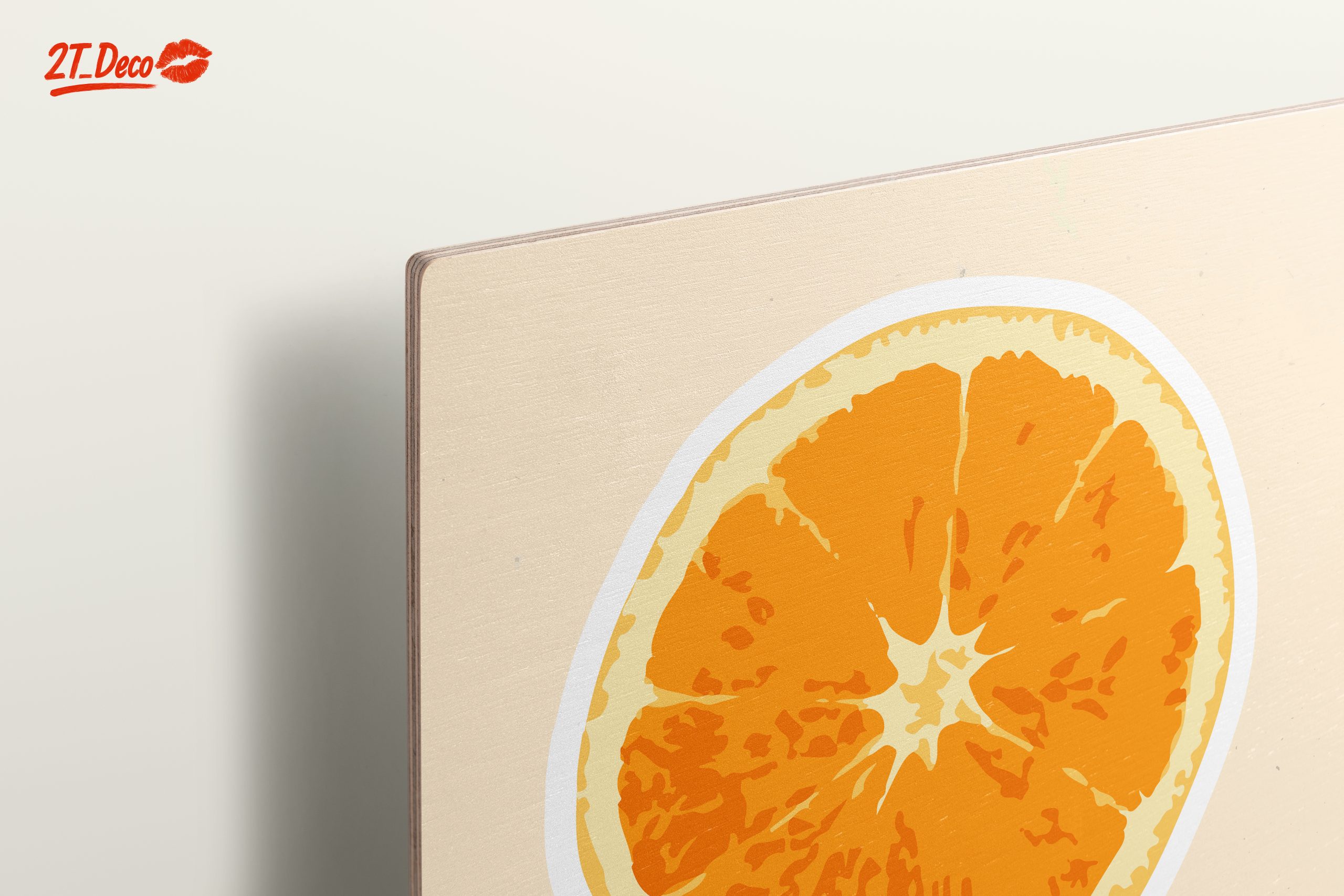 Stylized Orange Slice Abstract Art - Image 15