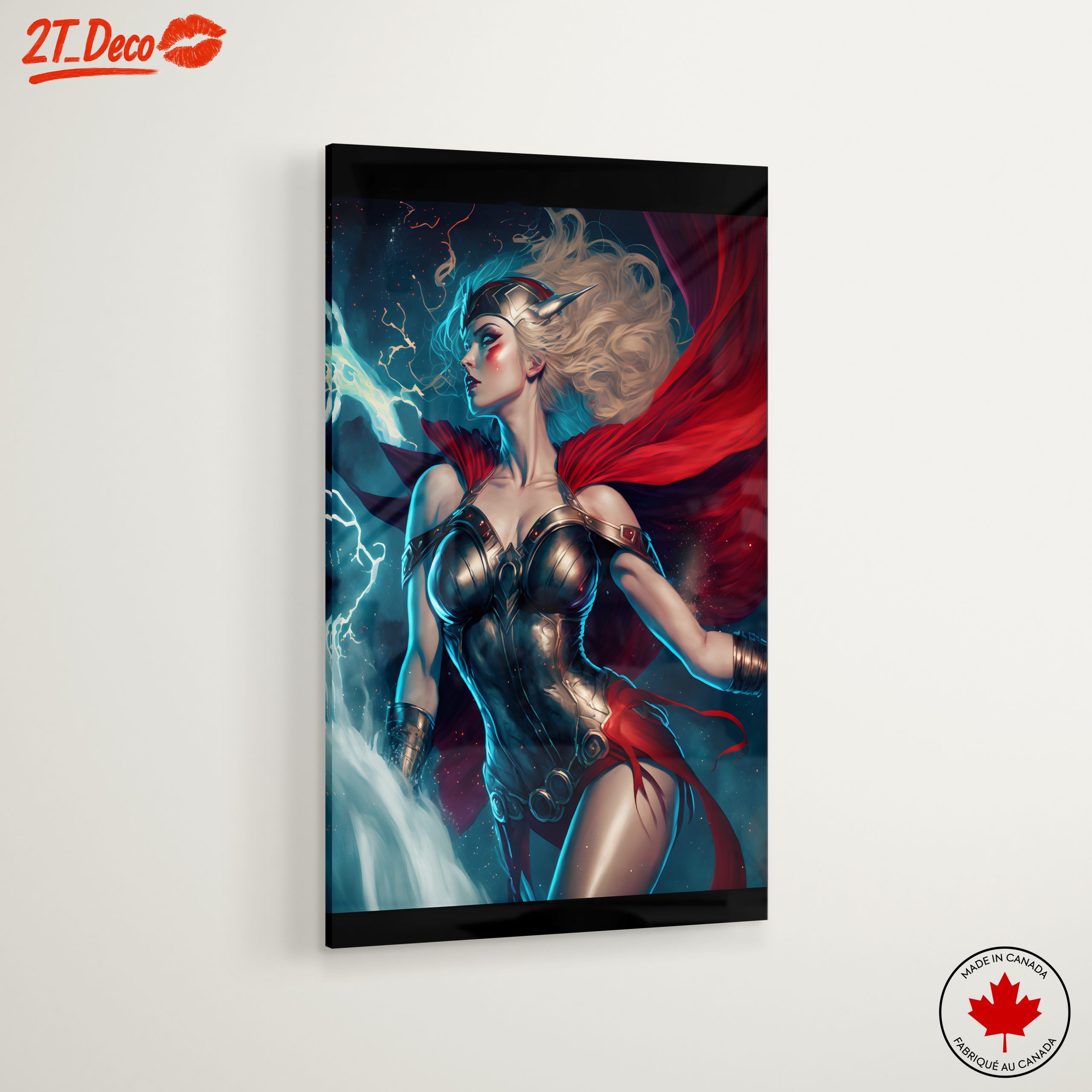 Vibrant Contemporary Character Artwork with Lightning - Image 6
