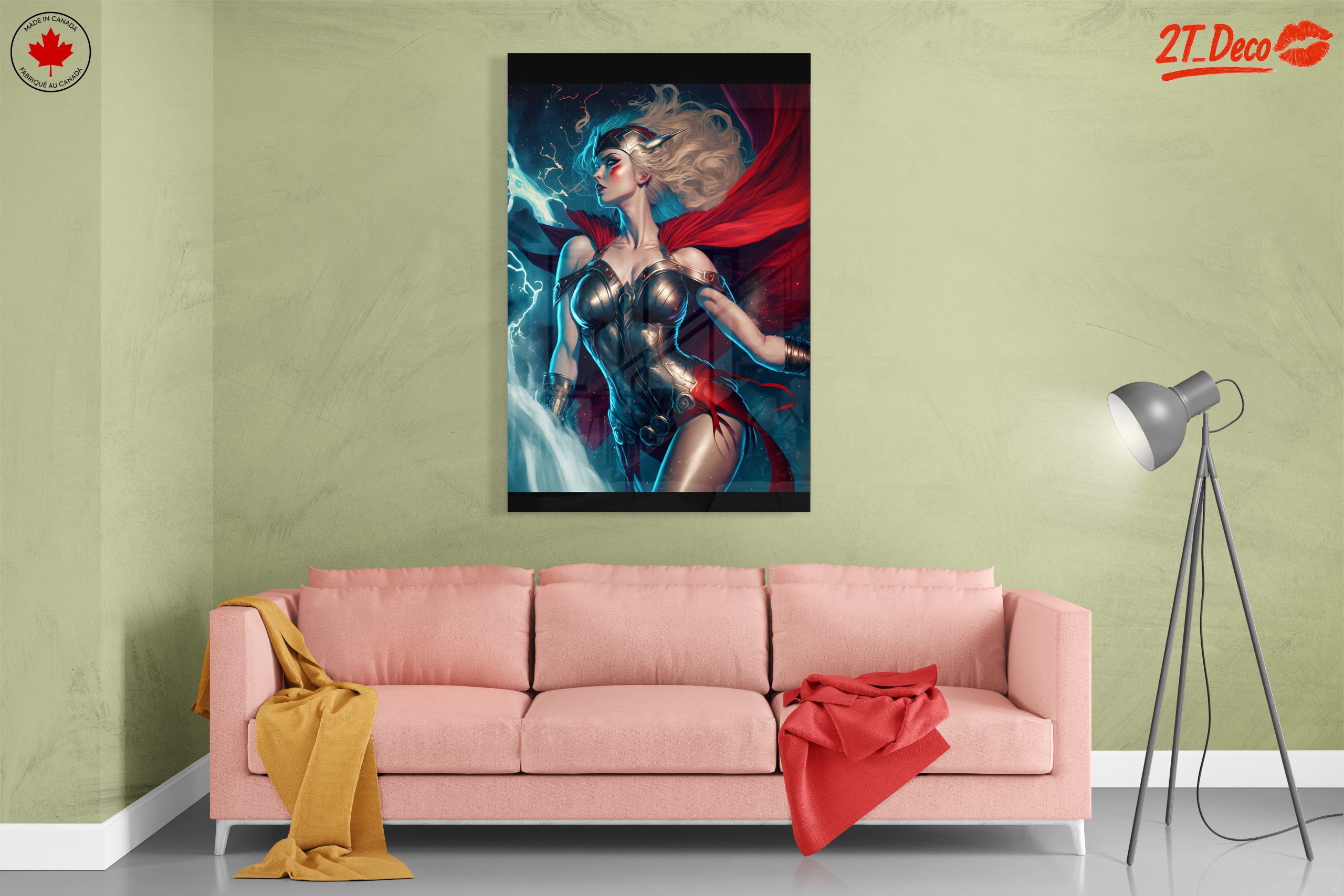Vibrant Contemporary Character Artwork with Lightning - Image 7