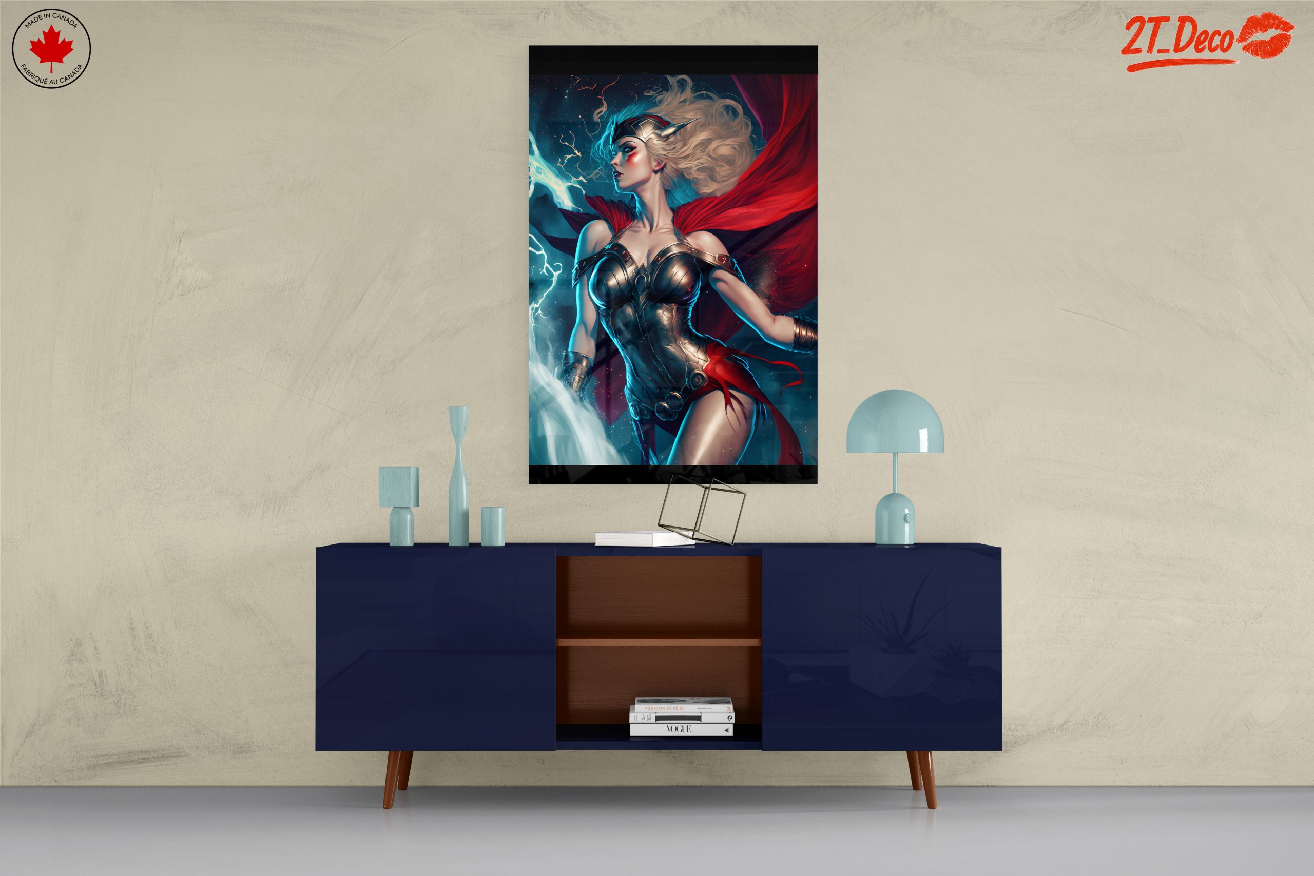 Vibrant Contemporary Character Artwork with Lightning - Image 8