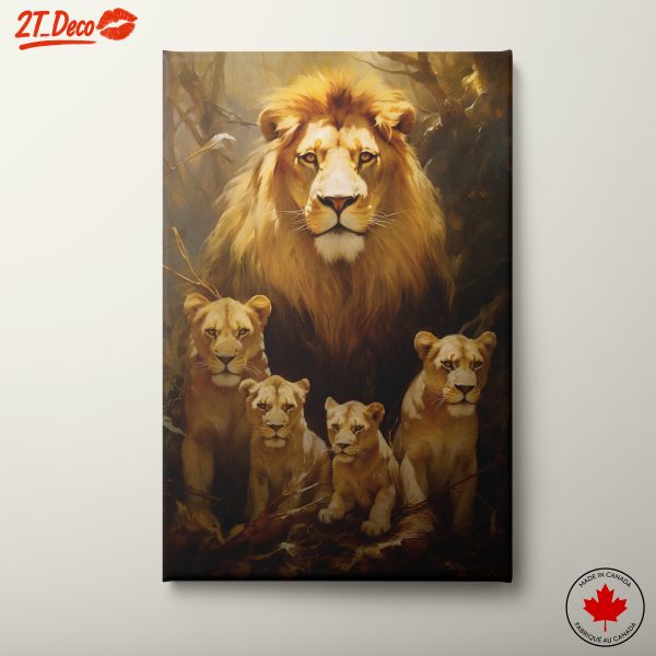Majestic Lion Family Art 8
