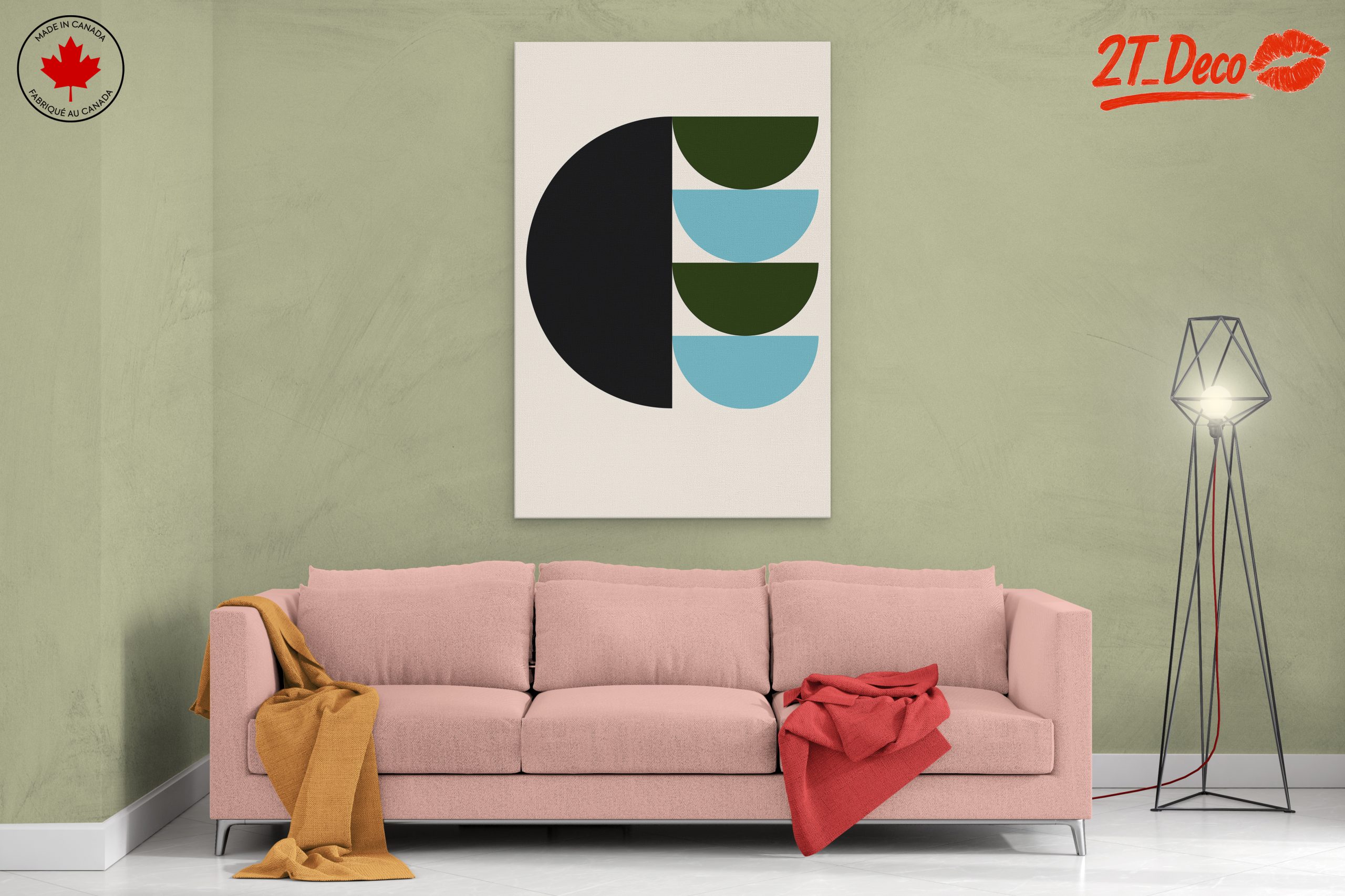 Modern Geometric Abstract Art Composition 2 - Image 2