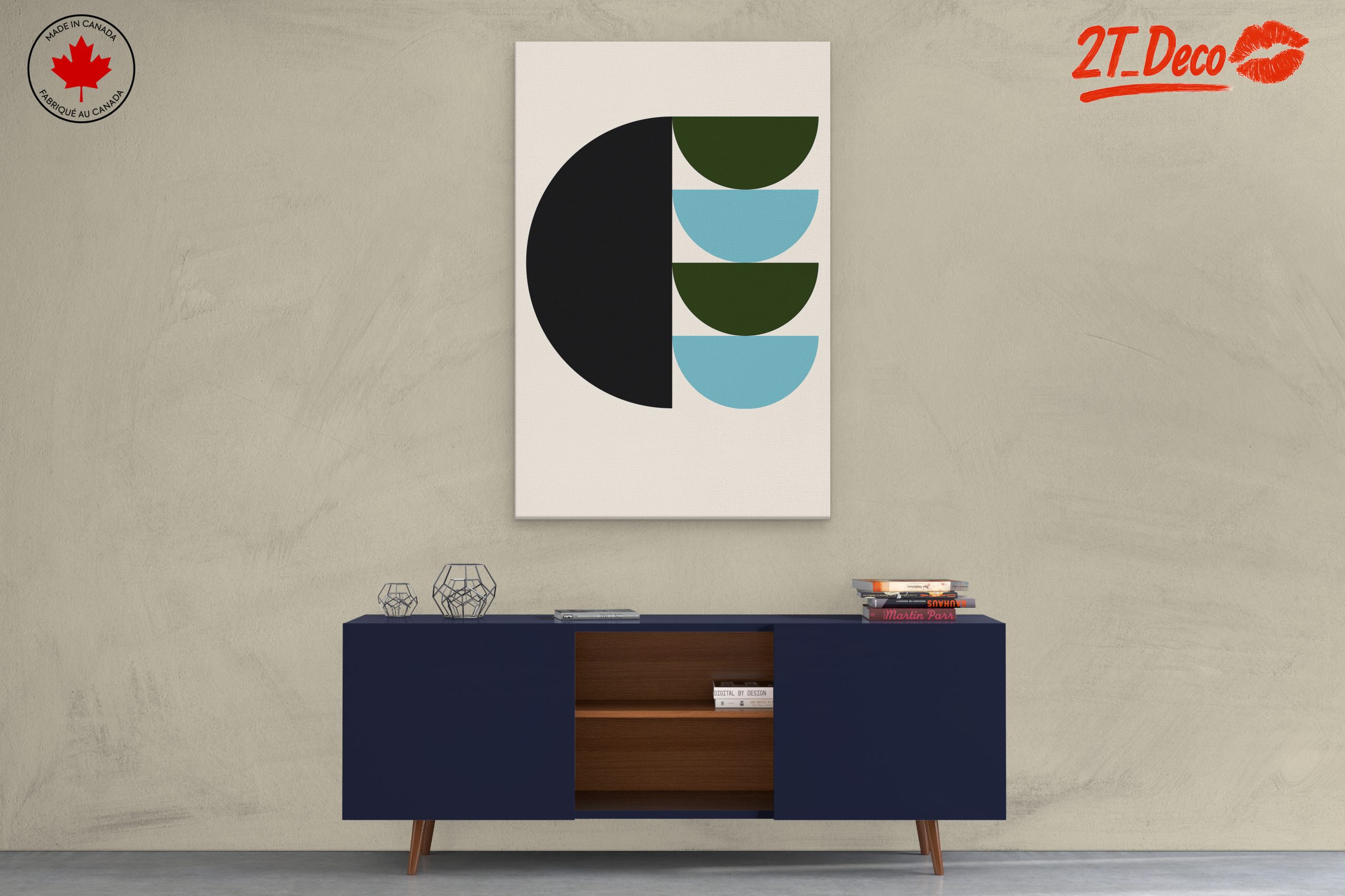 Modern Geometric Abstract Art Composition 2 - Image 3