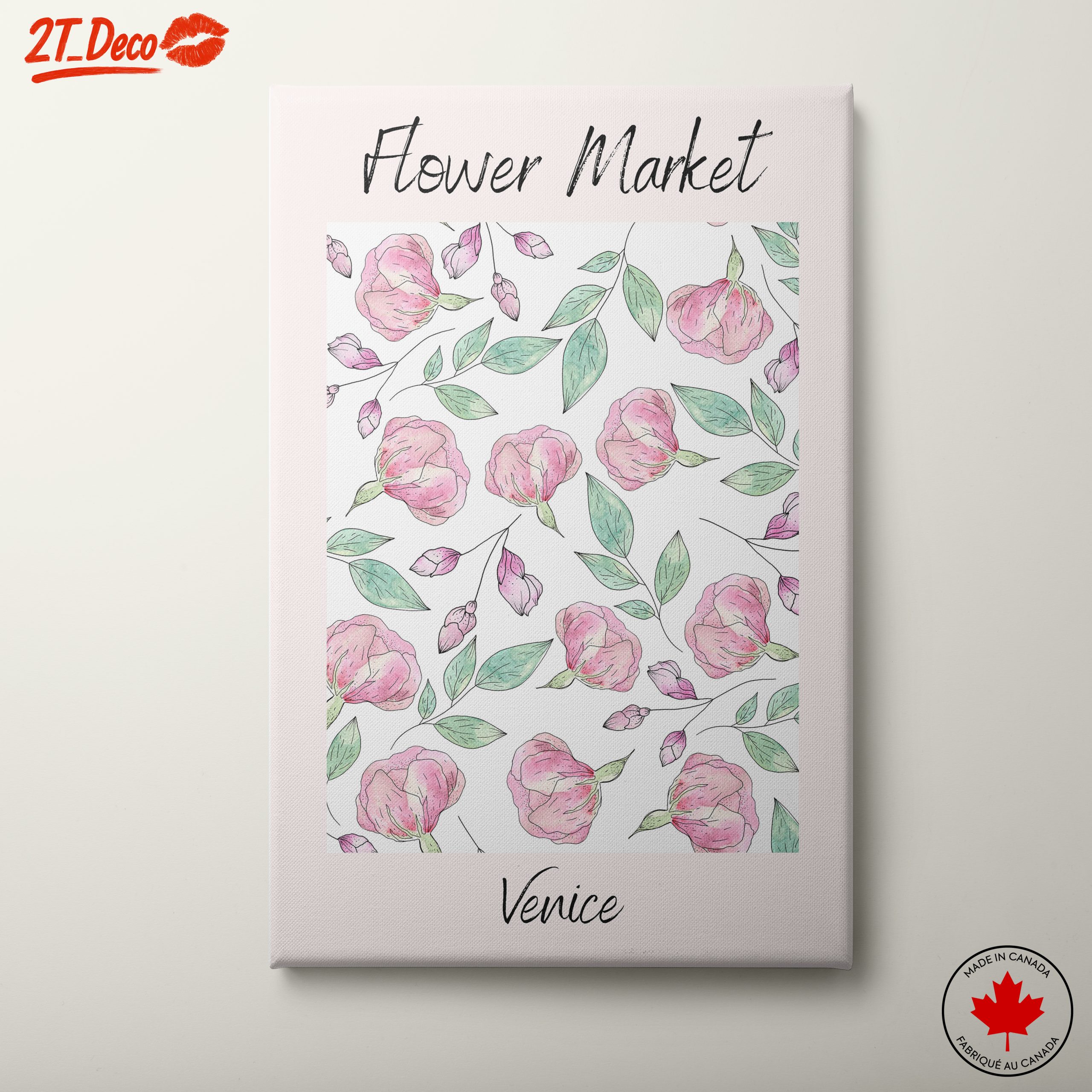 Flower Market Art Inspired by Venice