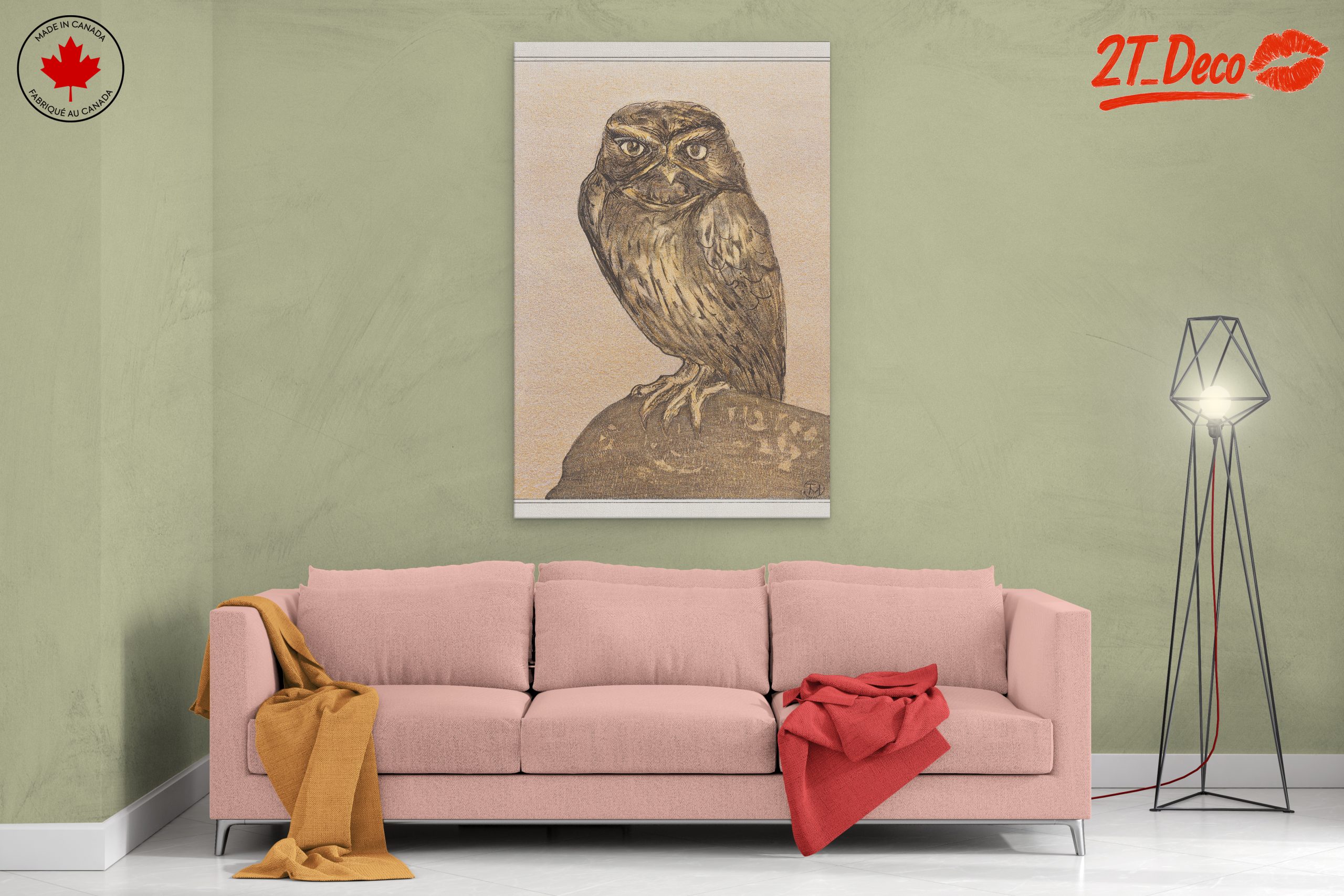 Detailed Owl Illustration Art - Image 2