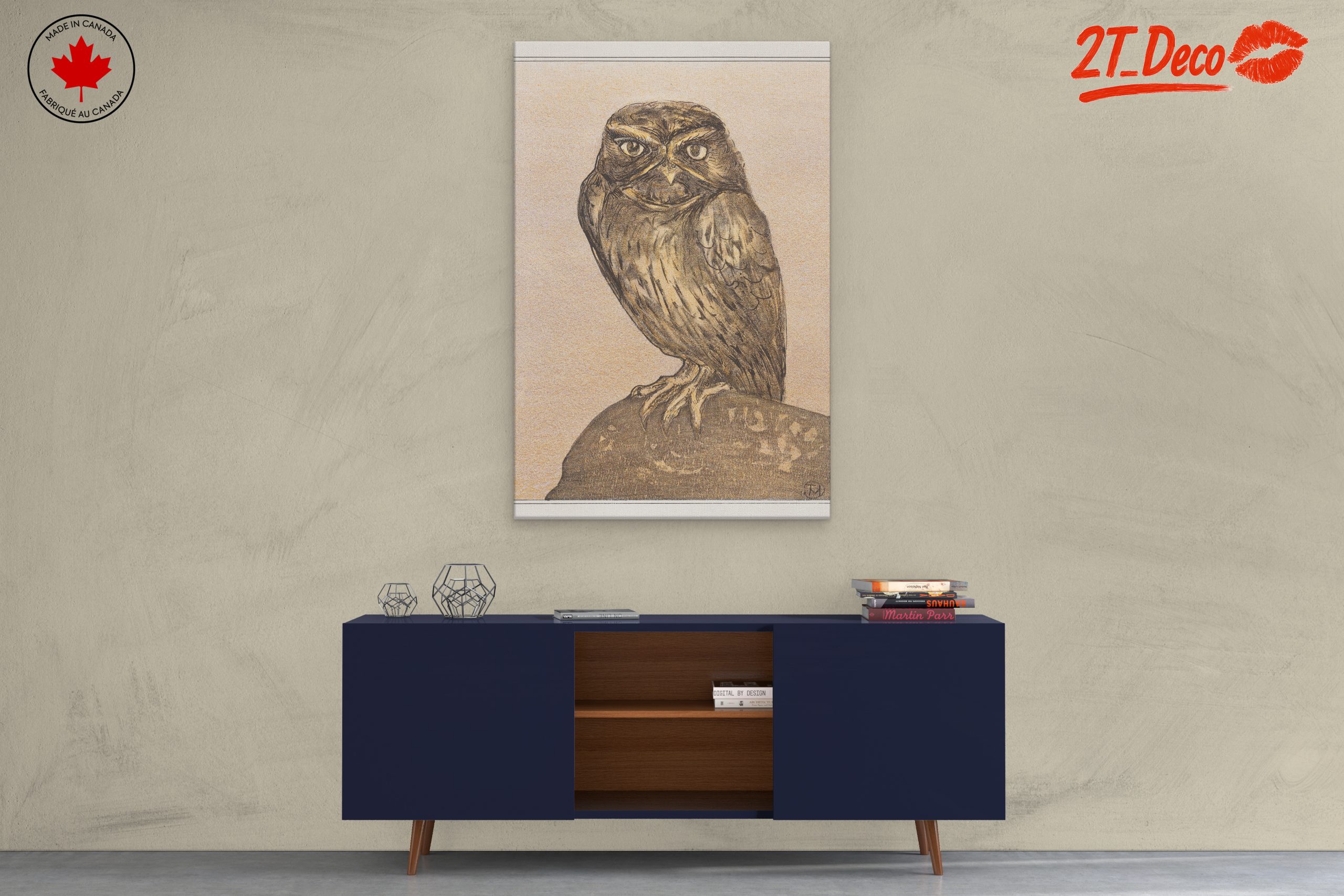Detailed Owl Illustration Art - Image 3
