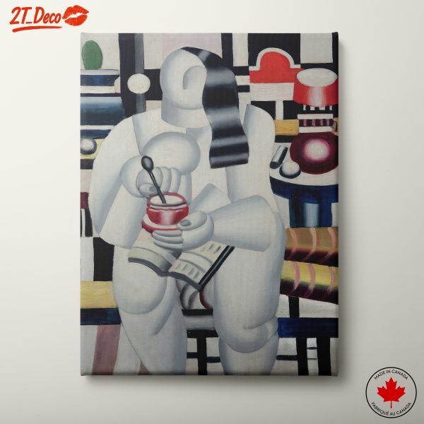 Stylized Contemporary Figure in Modern Composition