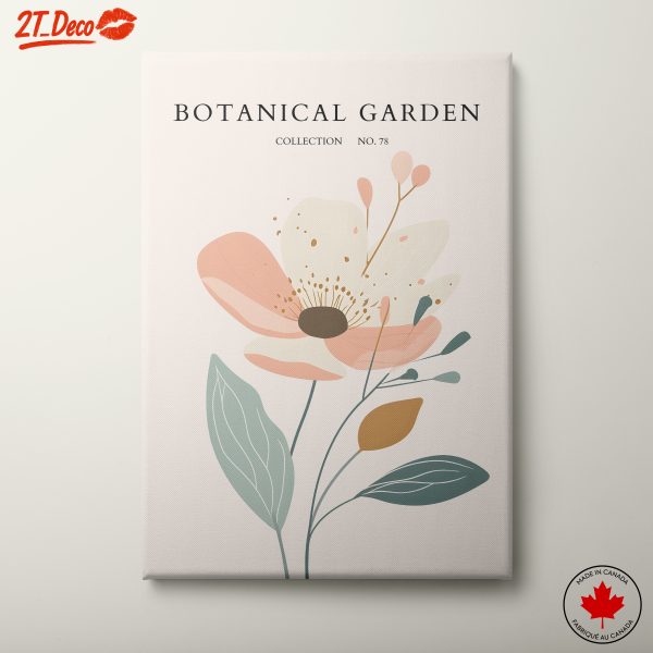 Stylized Botanical Garden Floral Art 3