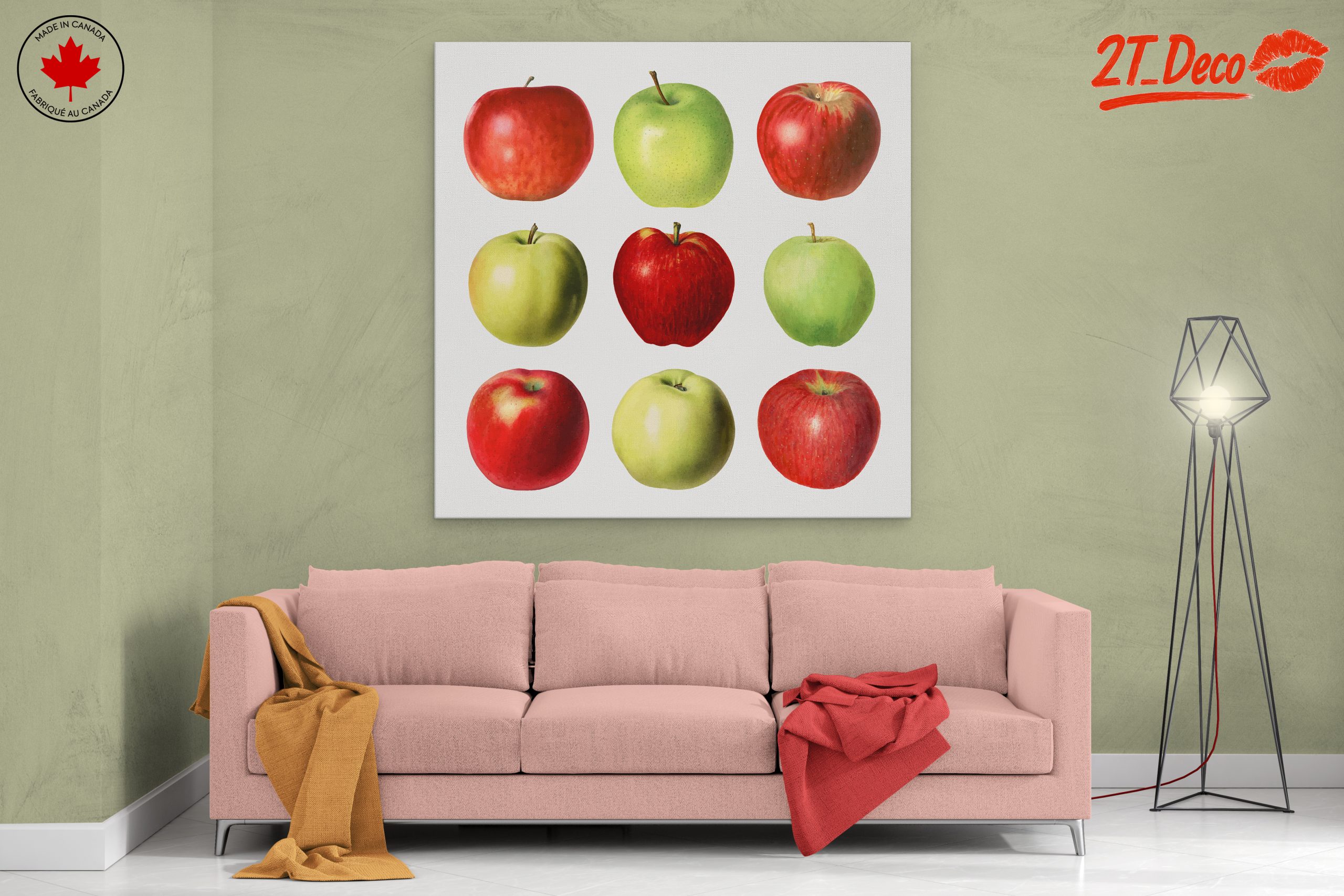 Colorful Abstract Apple Artwork - Image 2