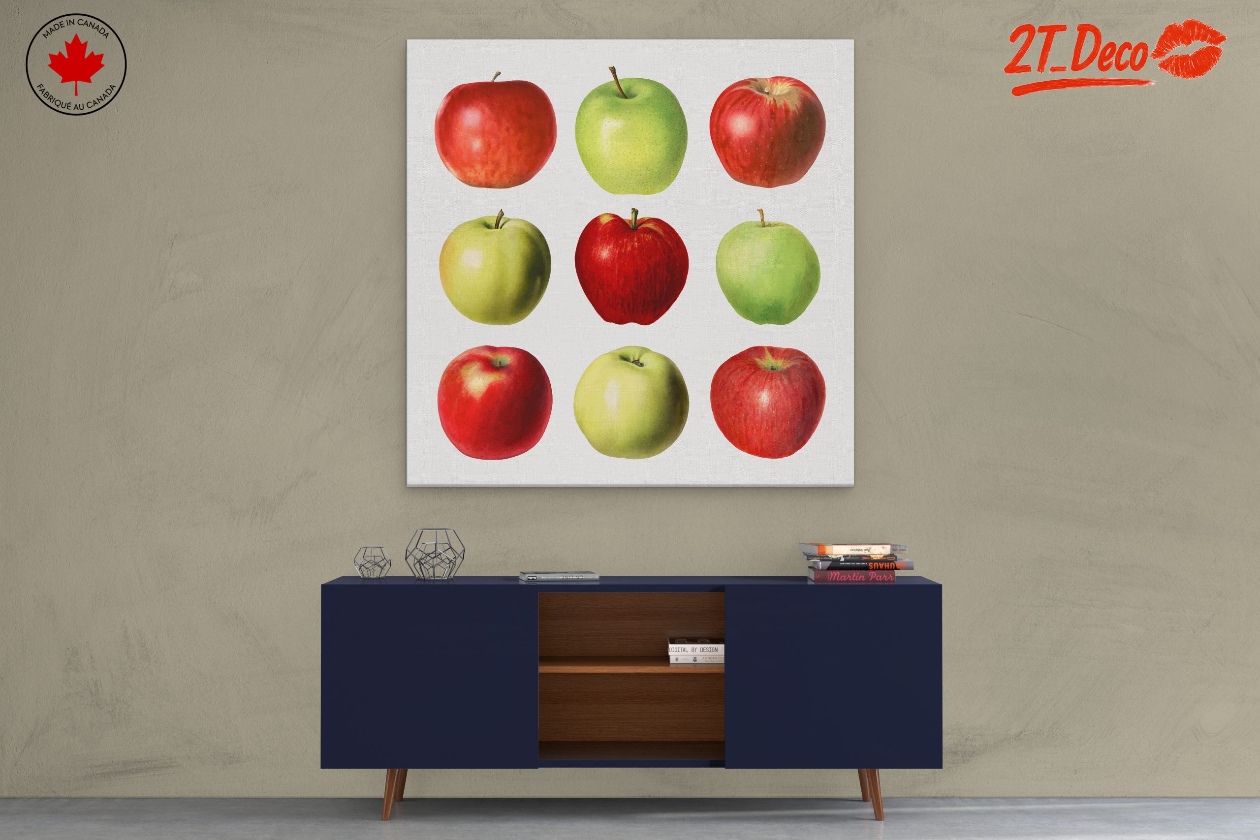 Colorful Abstract Apple Artwork - Image 3