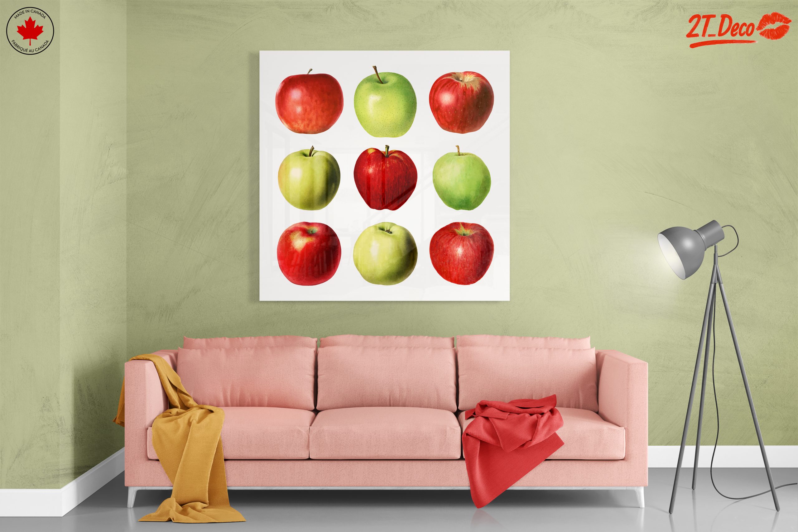 Colorful Abstract Apple Artwork - Image 7