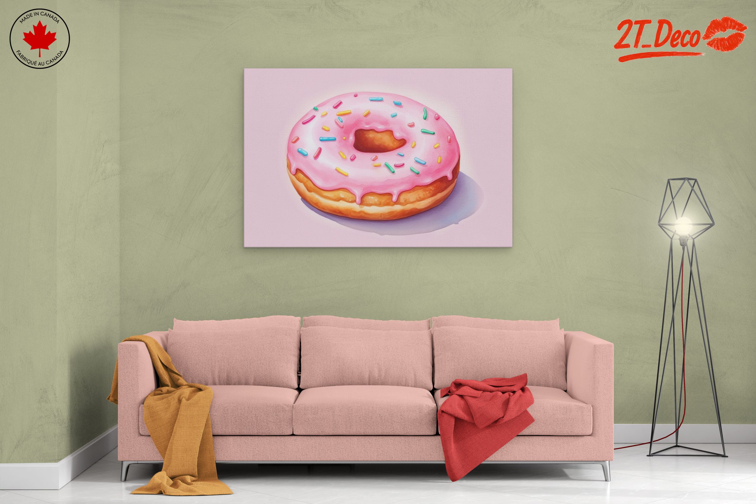 Abstract Donut Art with Colorful Sprinkles - Image 2