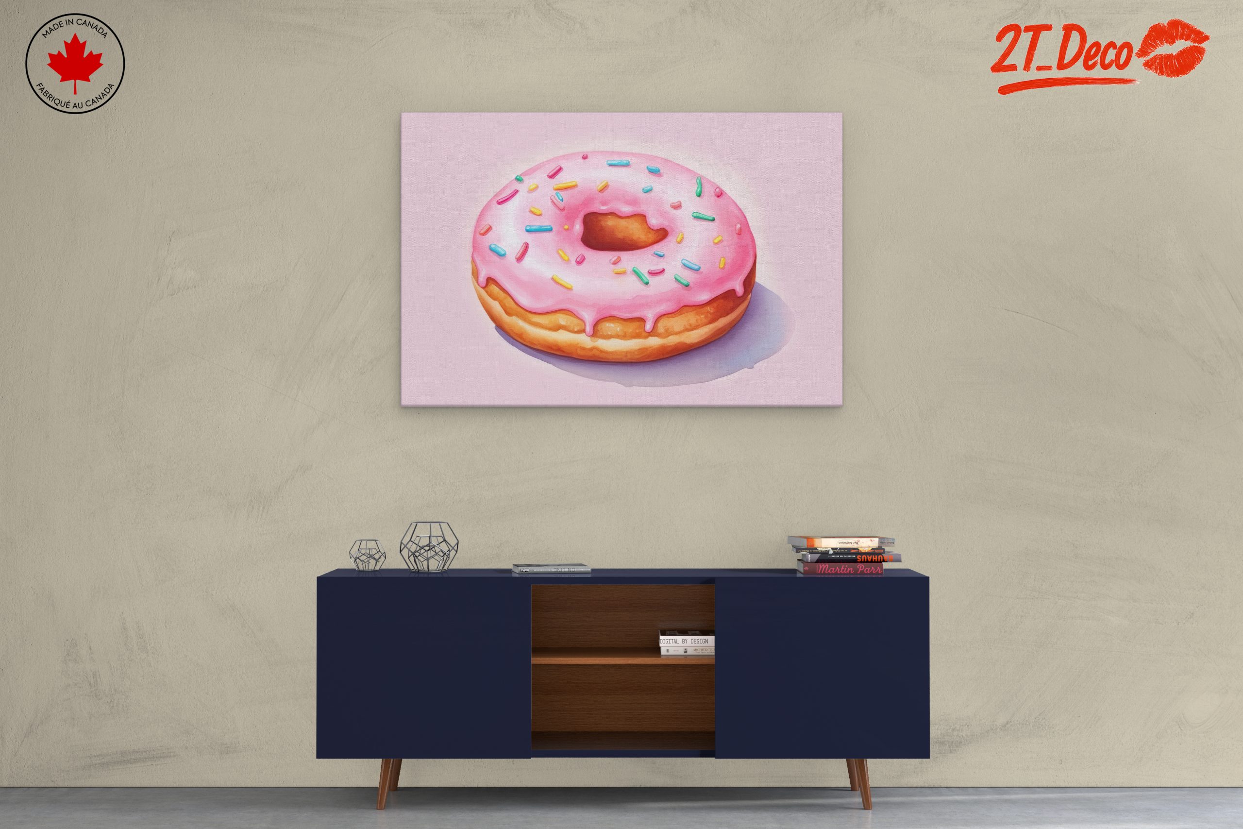 Abstract Donut Art with Colorful Sprinkles - Image 3