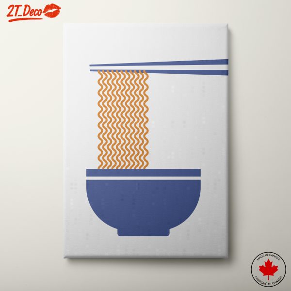 Abstract Noodle Bowl Artwork for Modern Kitchens