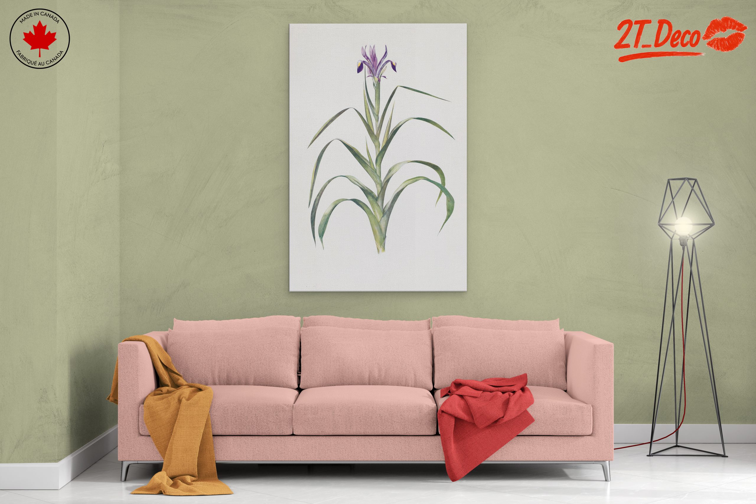 Elegant Iris Botanical Art for Home Decor - Image 2