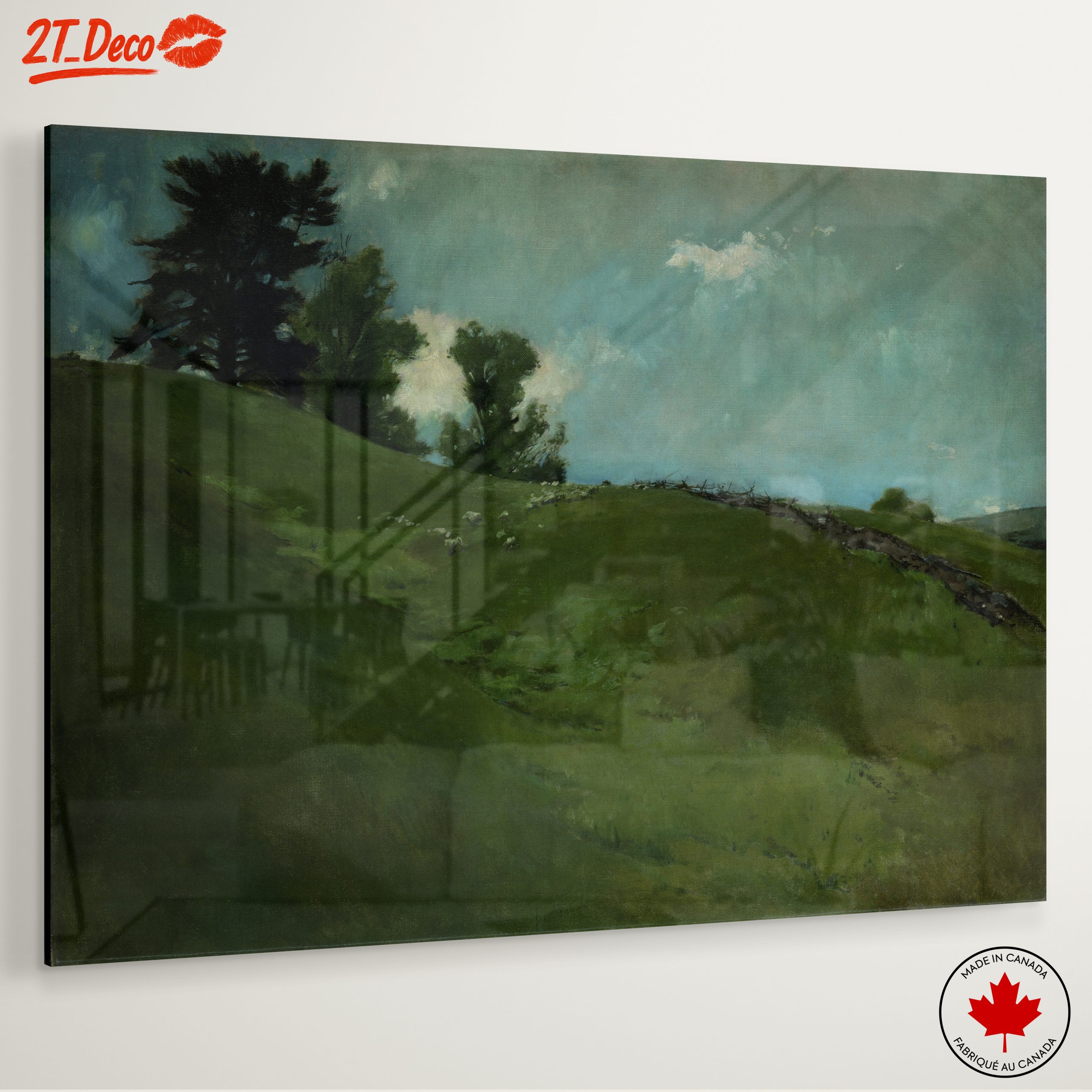 Serene Rolling Hills Landscape Art - Image 6