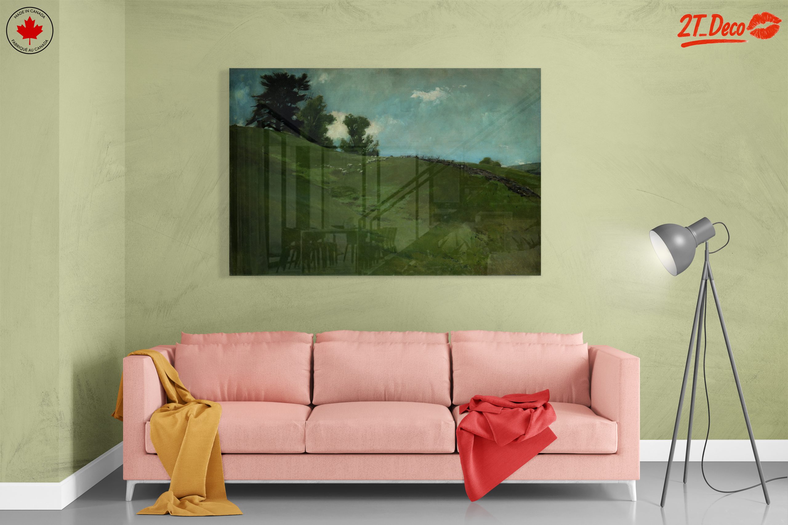 Serene Rolling Hills Landscape Art - Image 7