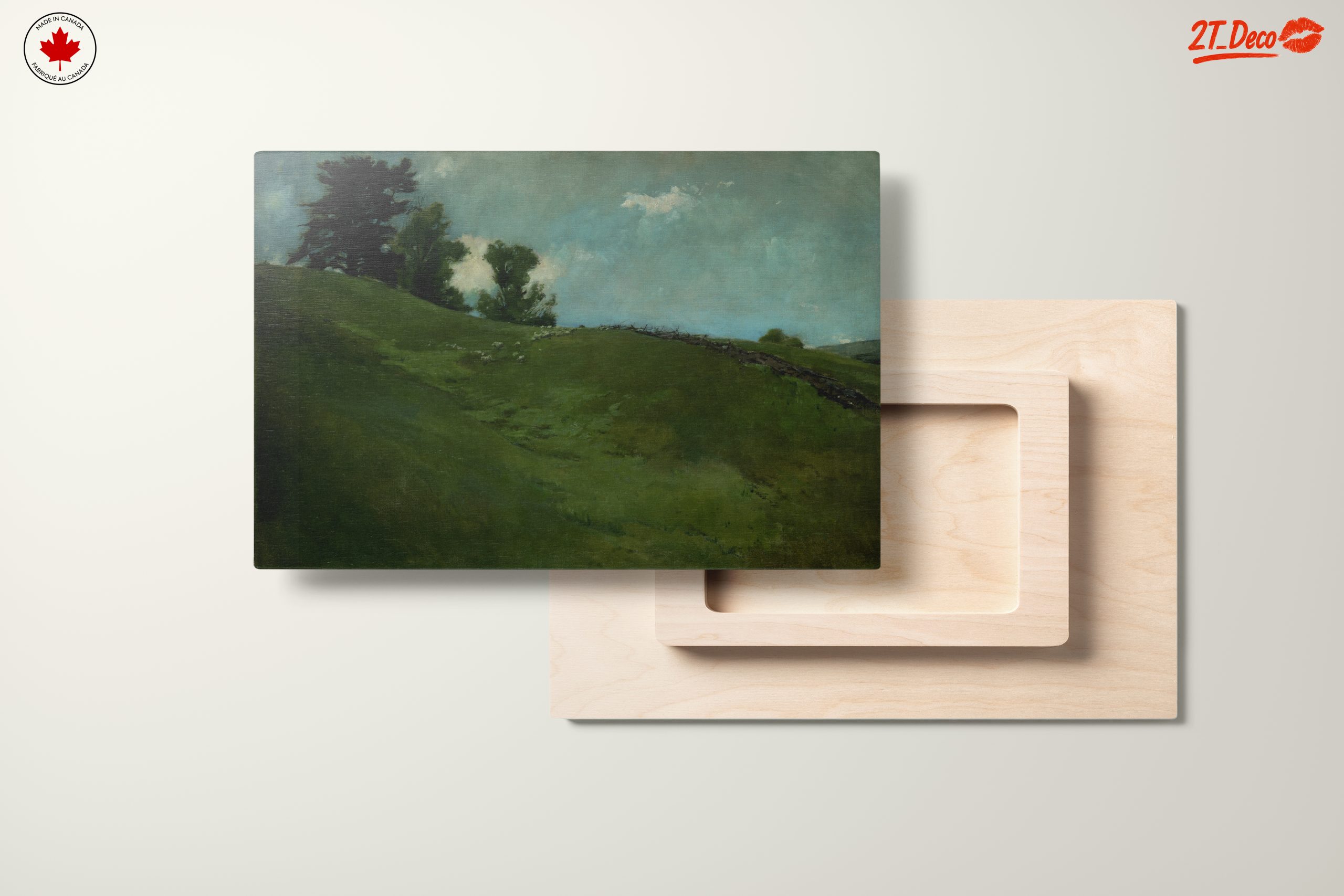 Serene Rolling Hills Landscape Art - Image 11