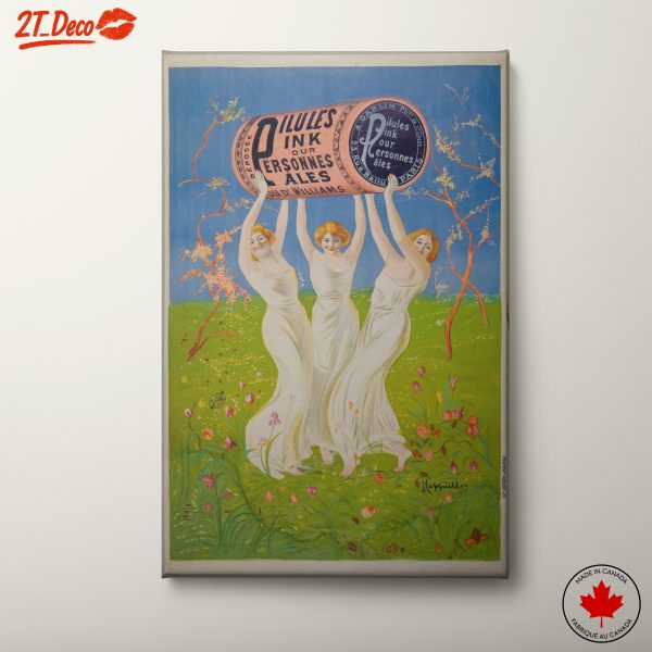 Women in White Dresses Carrying a Large Ink Container