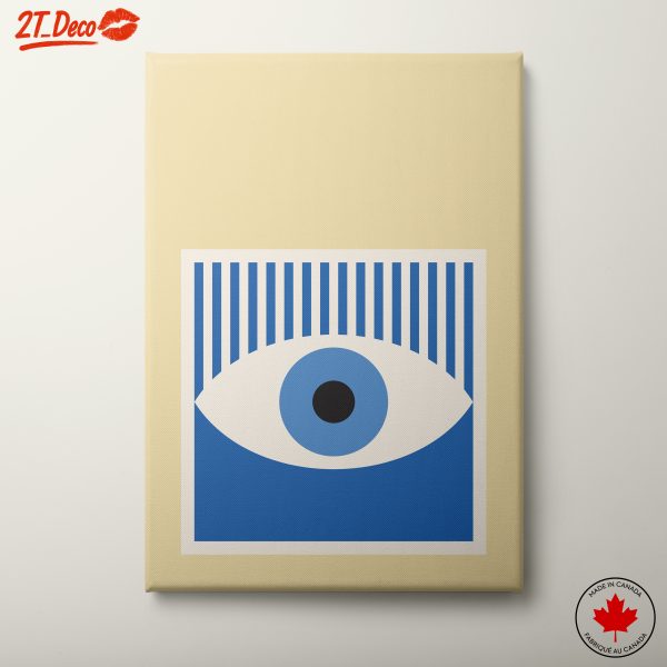 Stylized Blue Eye Abstract Art