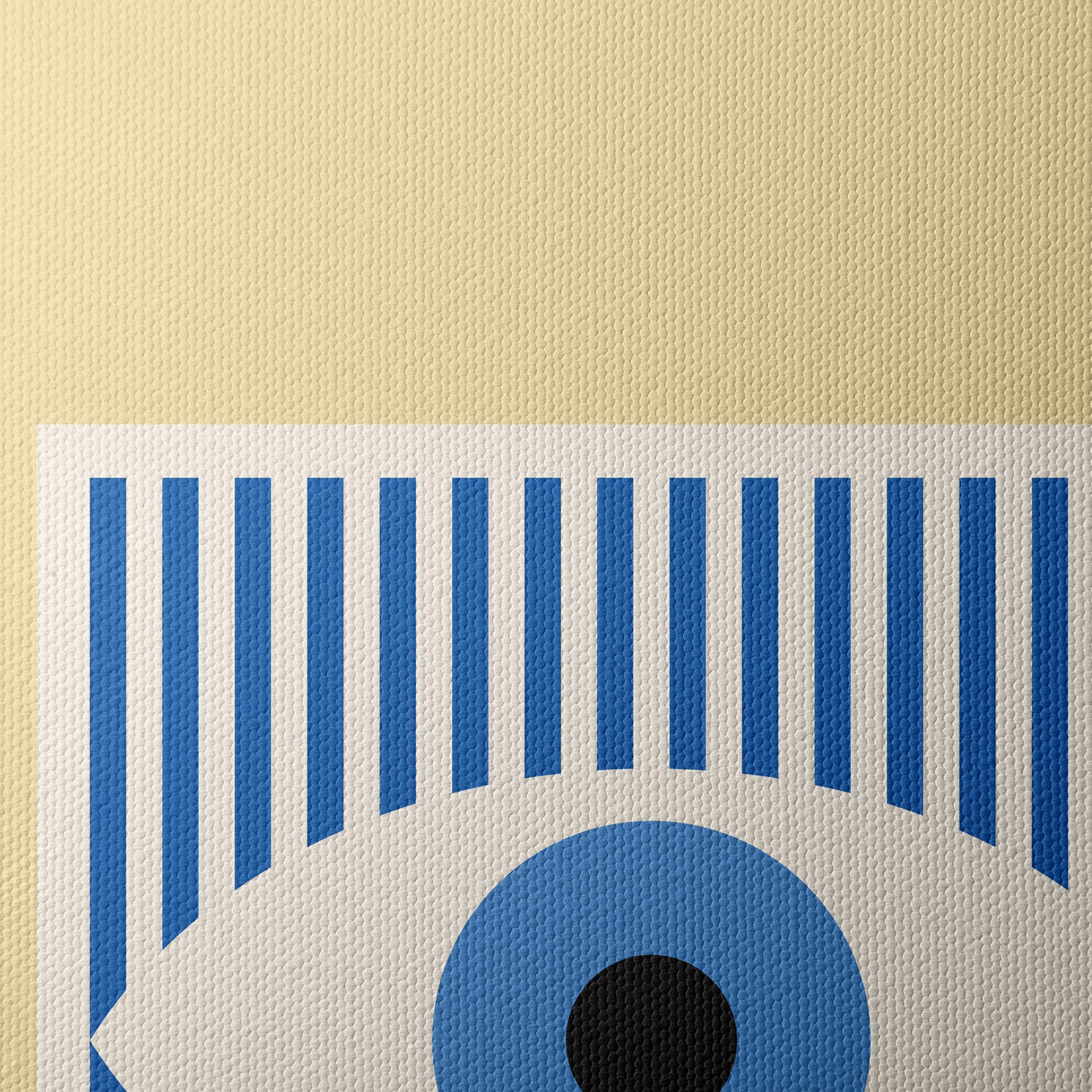 Stylized Blue Eye Abstract Art - Image 4