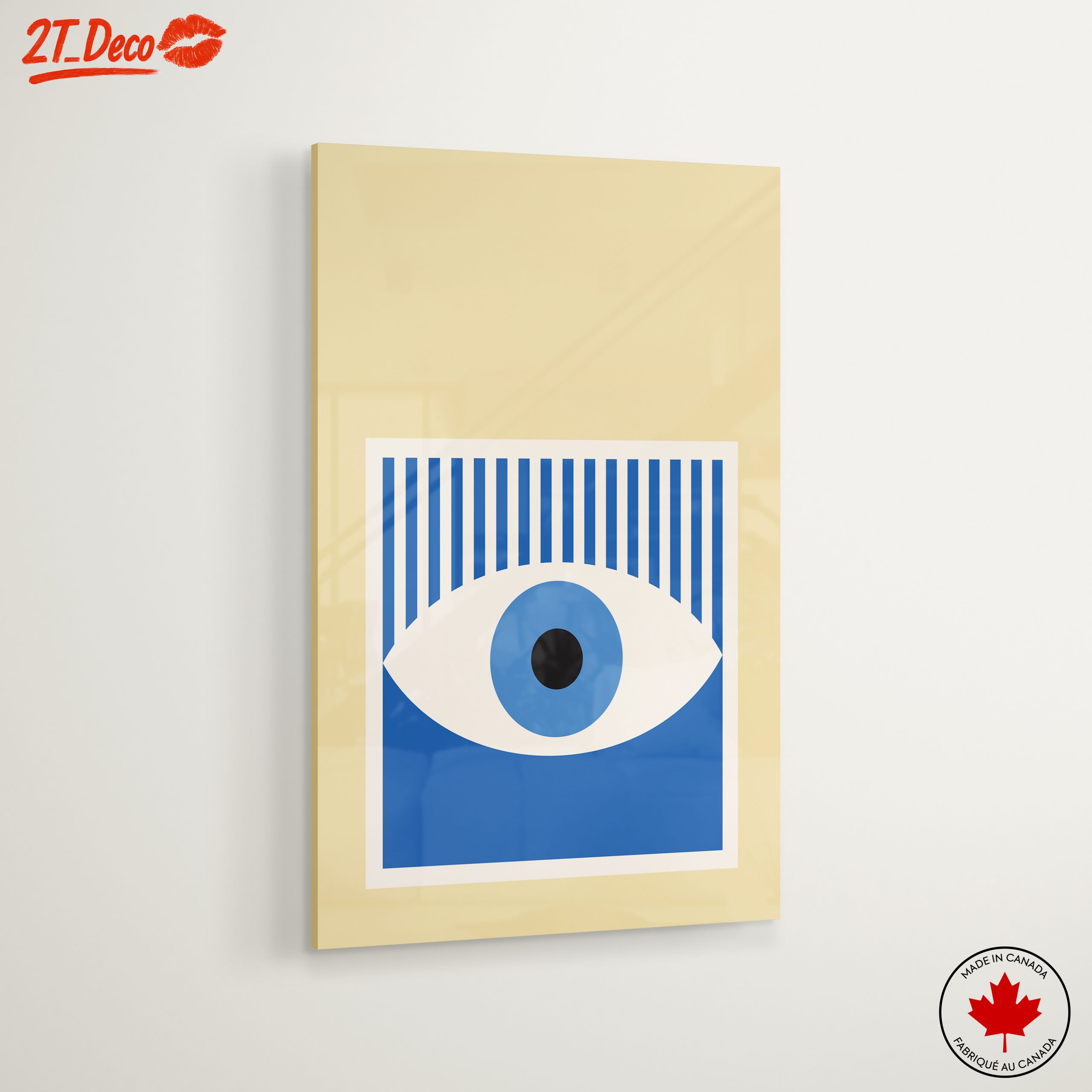 Stylized Blue Eye Abstract Art - Image 6