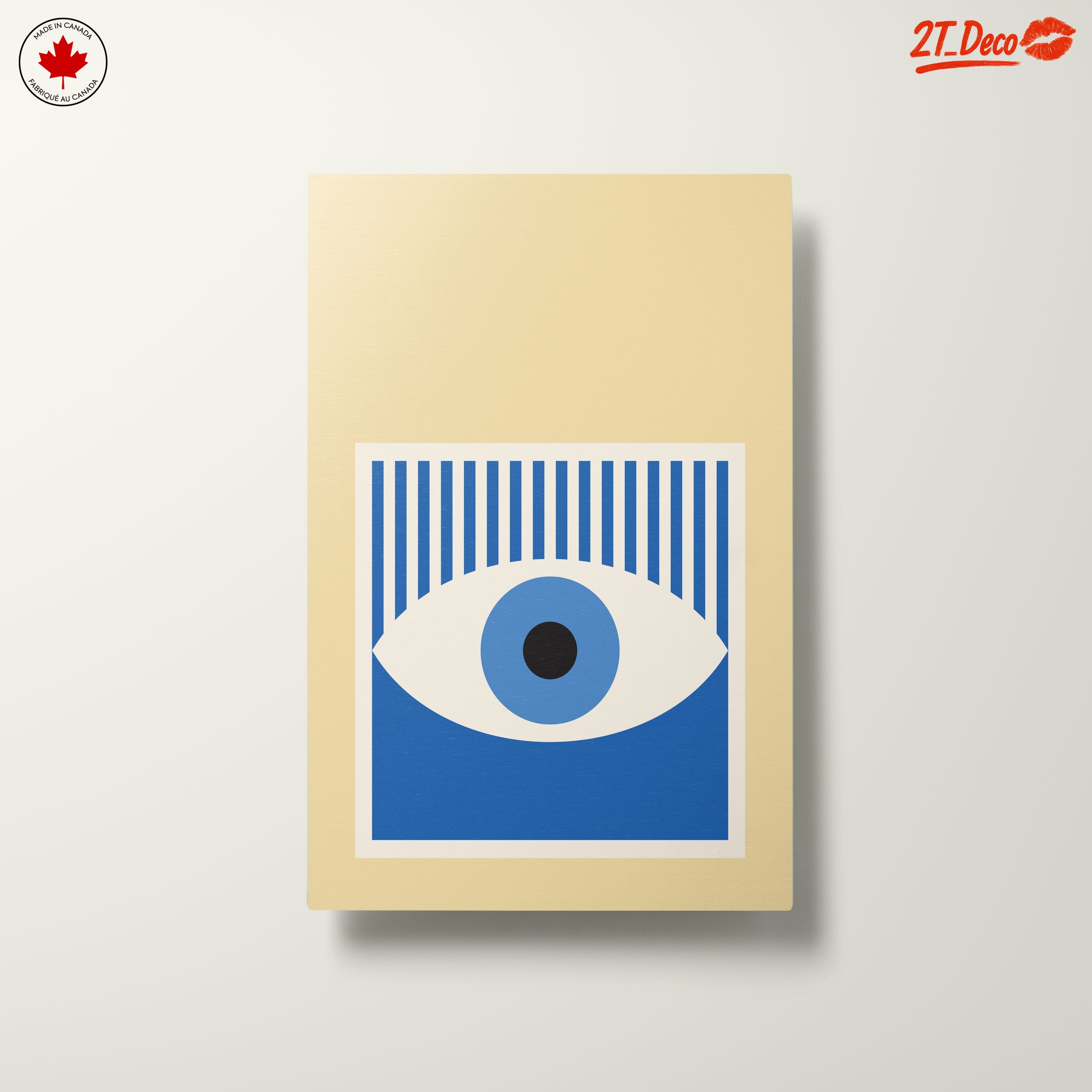 Stylized Blue Eye Abstract Art - Image 10
