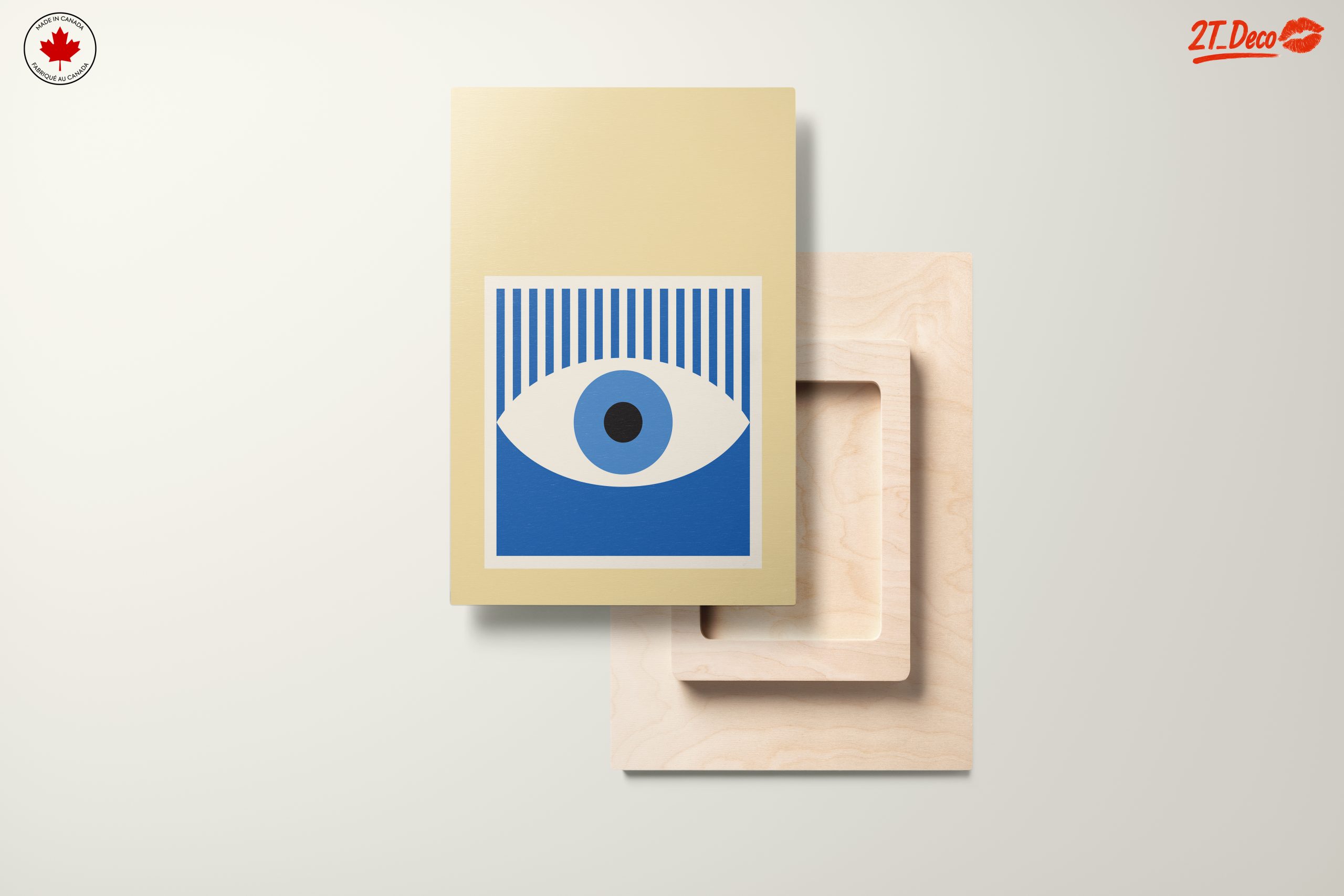 Stylized Blue Eye Abstract Art - Image 11