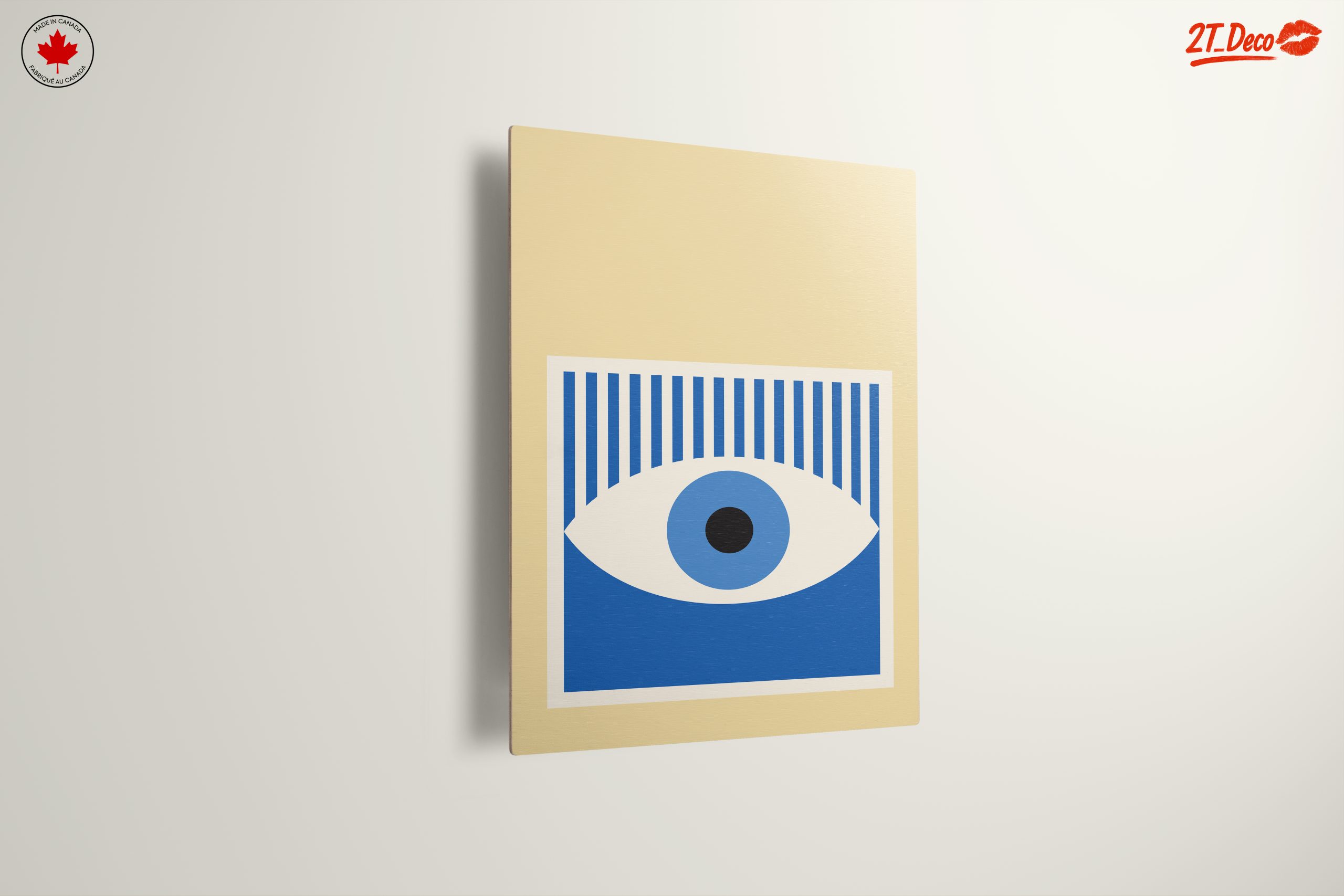Stylized Blue Eye Abstract Art - Image 13