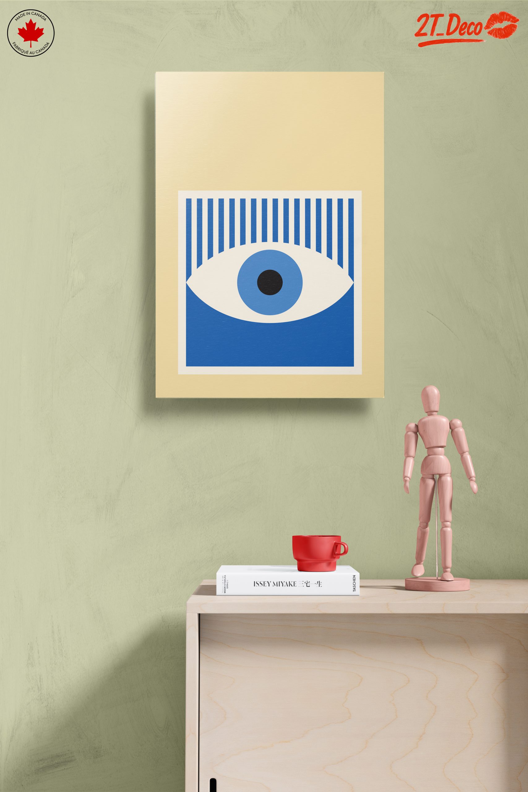 Stylized Blue Eye Abstract Art - Image 14