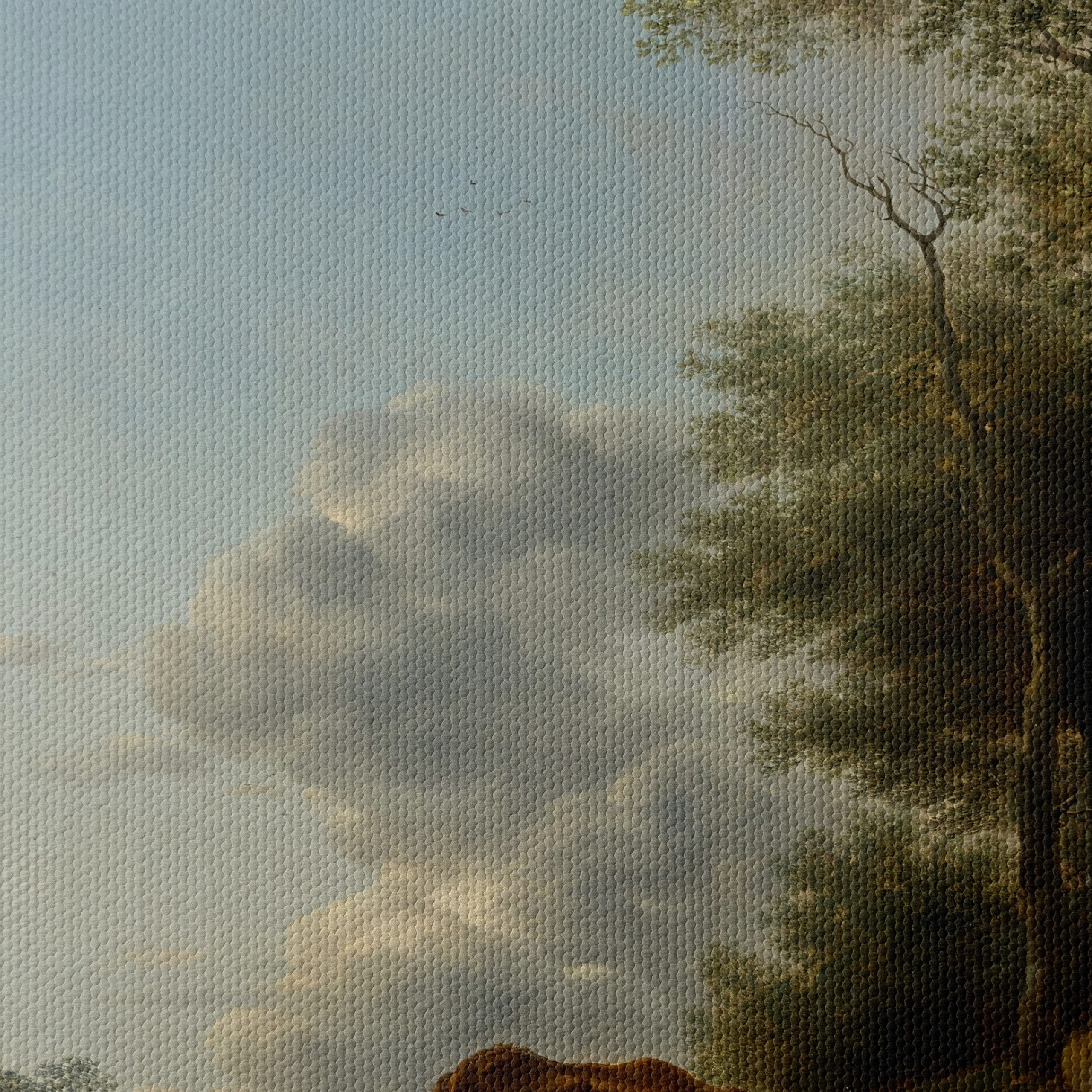 Serene Fantasy Landscape with Figures and Animals - Image 4