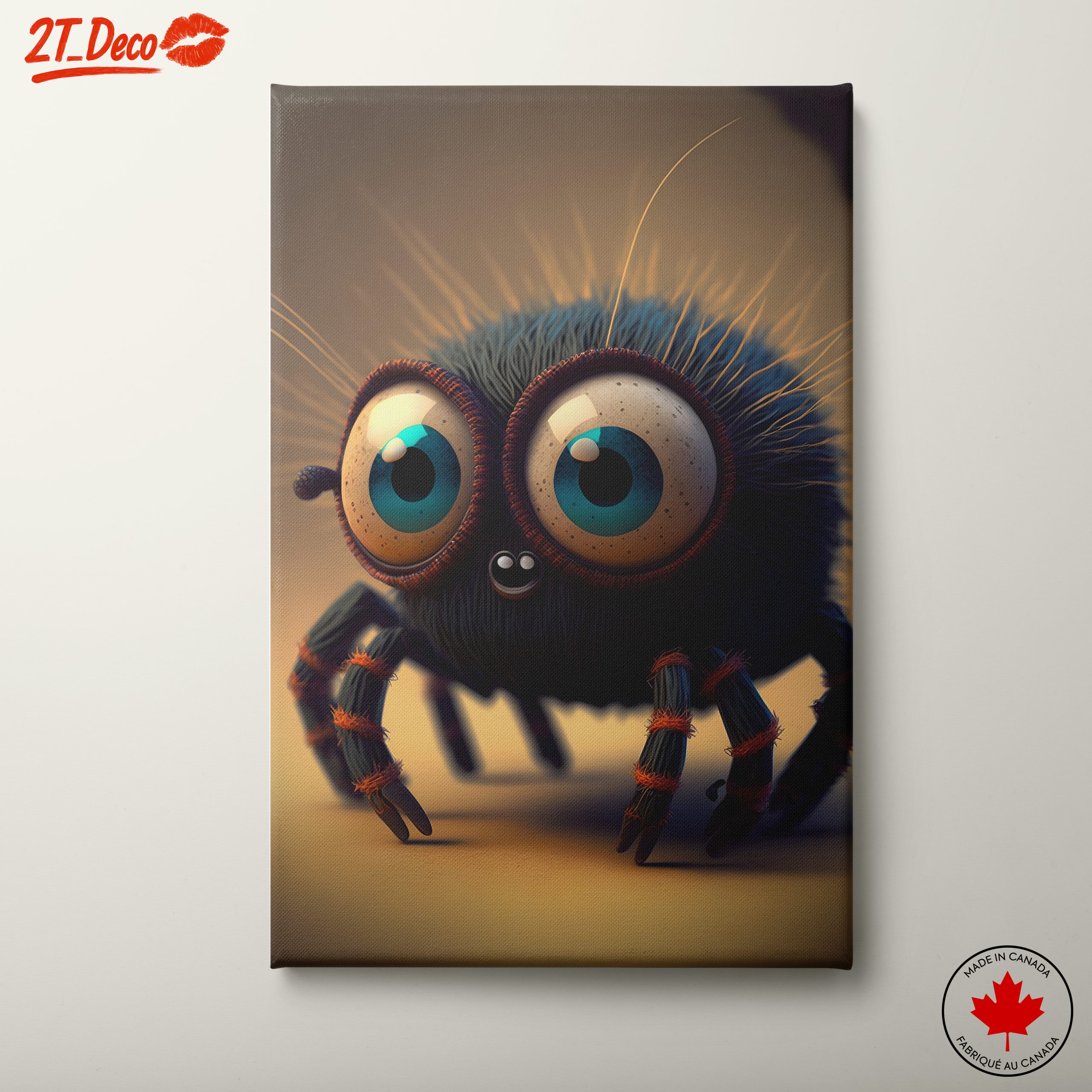 Adorable Spider Character Art for Playful Decor