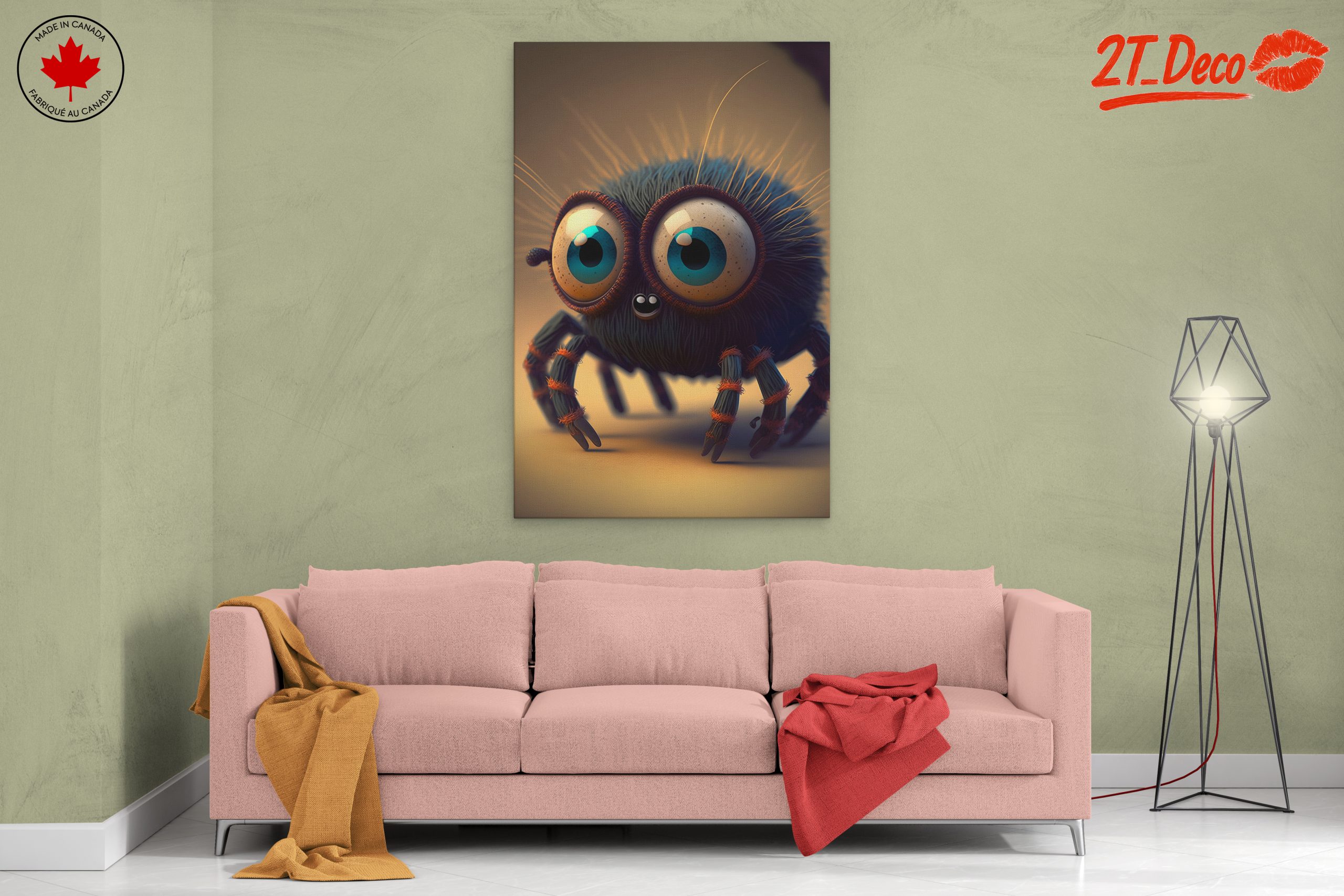Adorable Spider Character Art for Playful Decor - Image 2