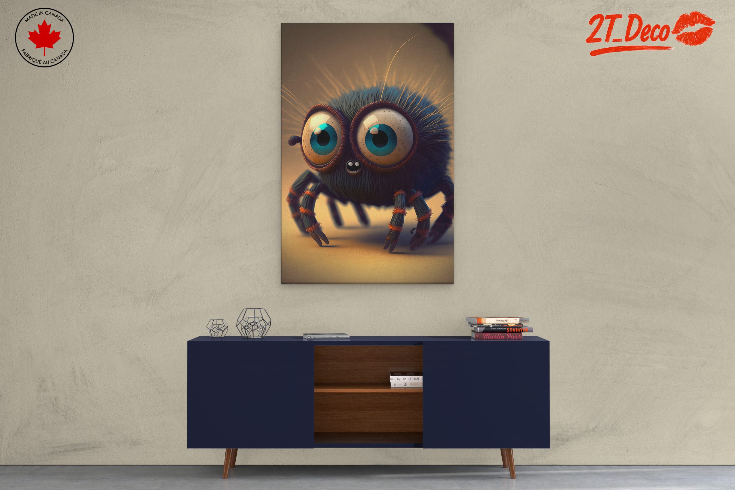 Adorable Spider Character Art for Playful Decor - Image 3