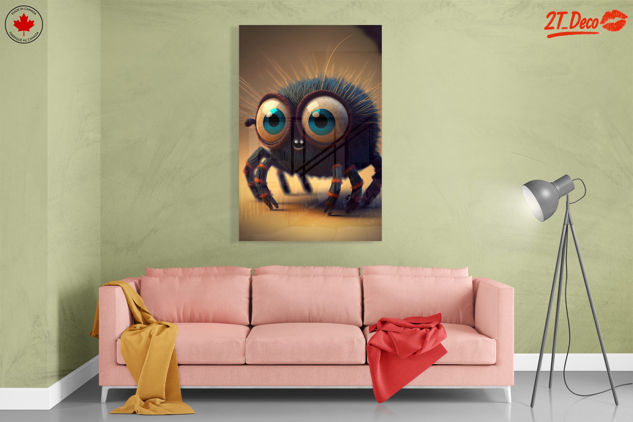 Adorable Spider Character Art for Playful Decor - Image 7
