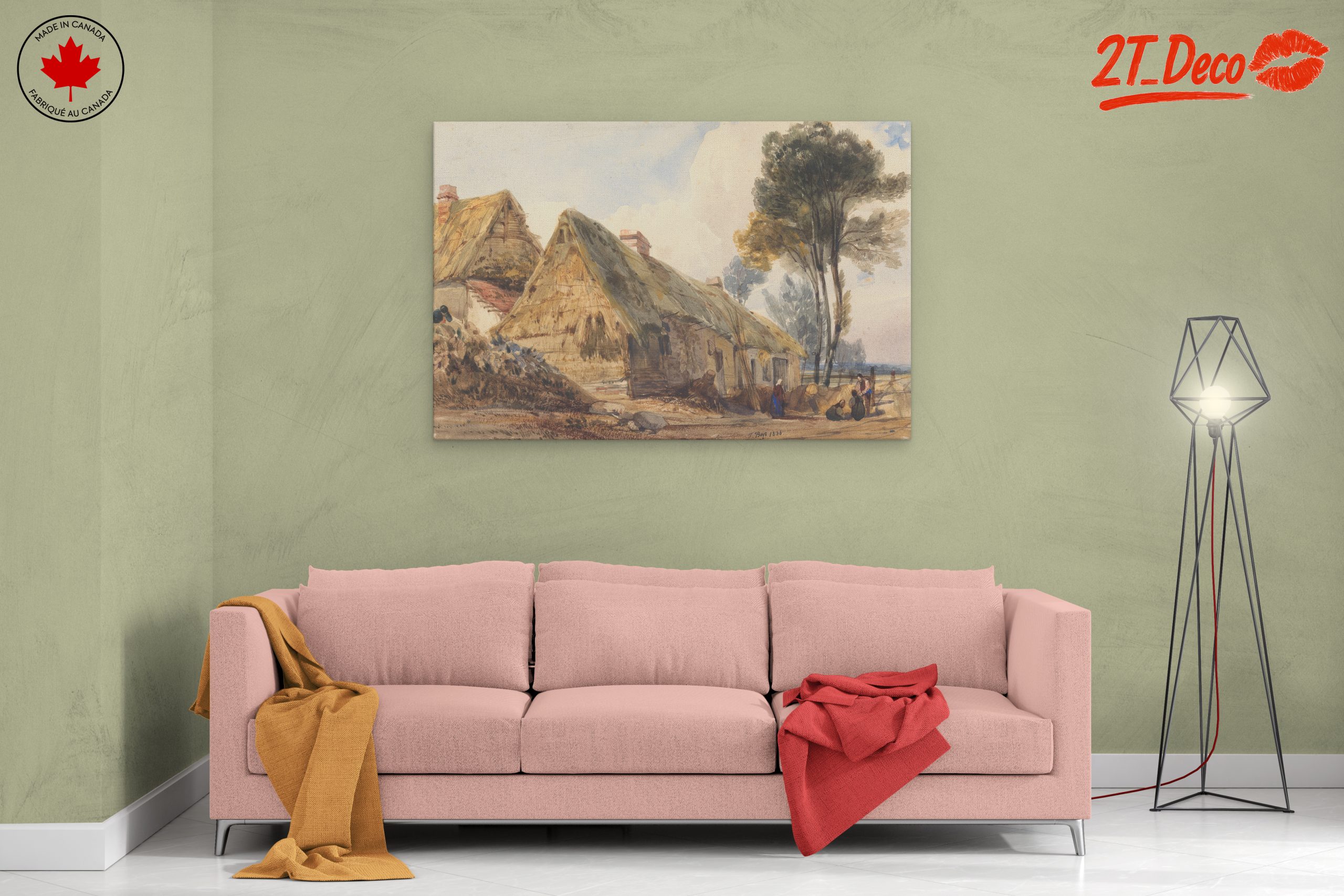 Rustic Countryside Scene with Cottages - Image 2