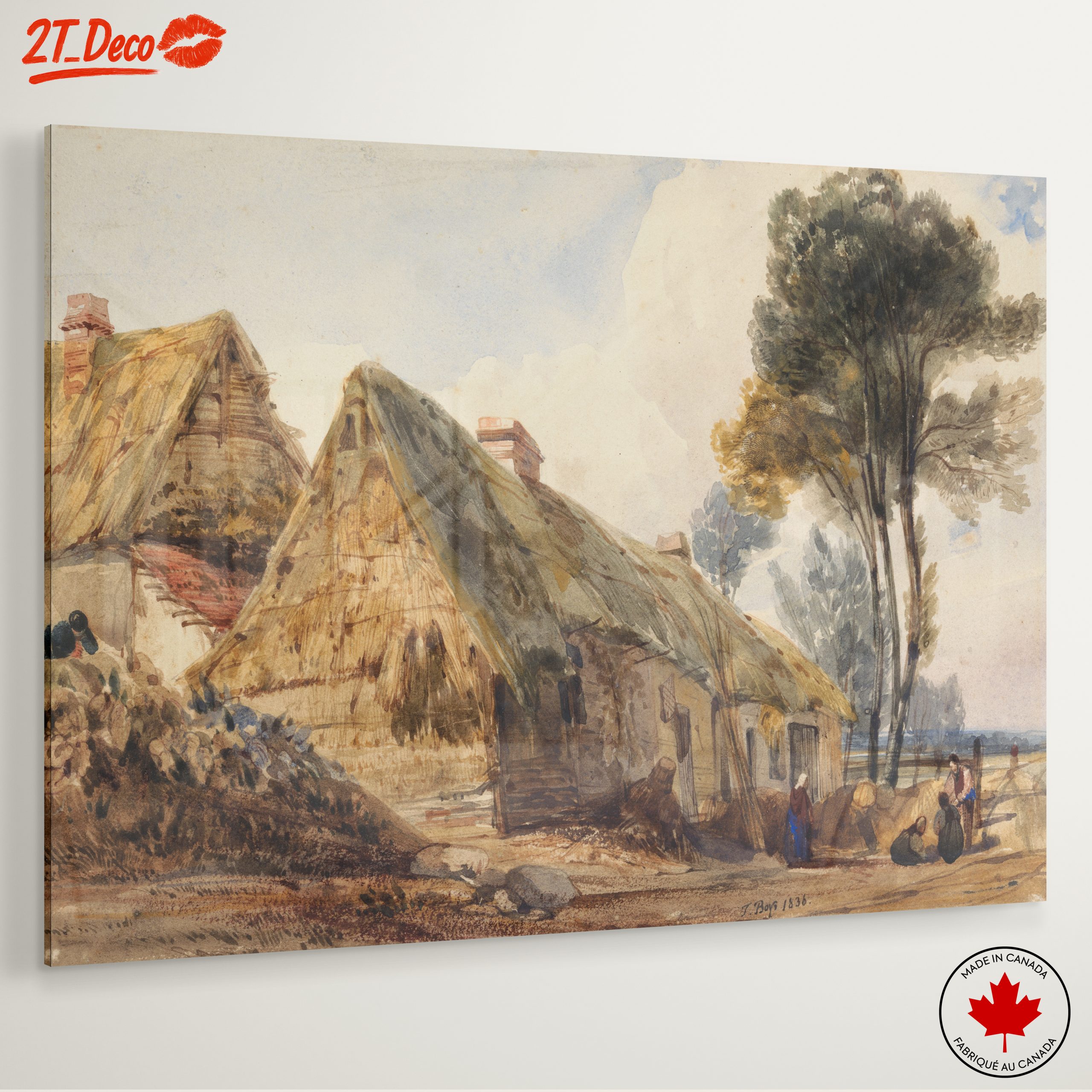Rustic Countryside Scene with Cottages - Image 6