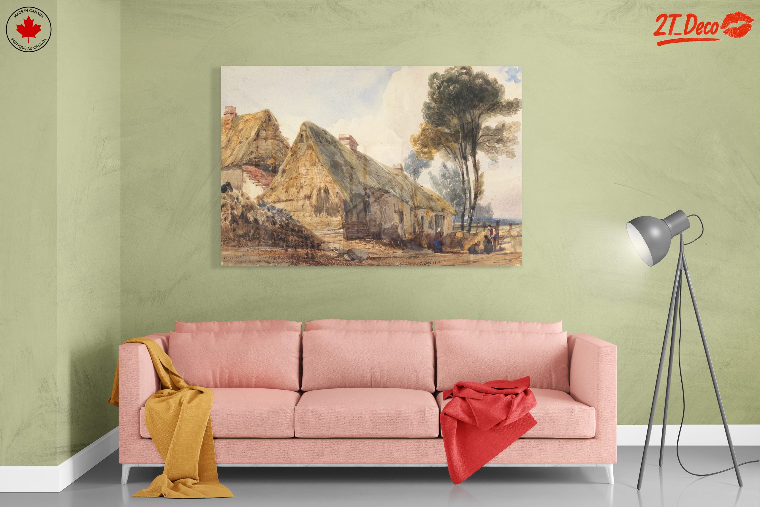 Rustic Countryside Scene with Cottages - Image 7