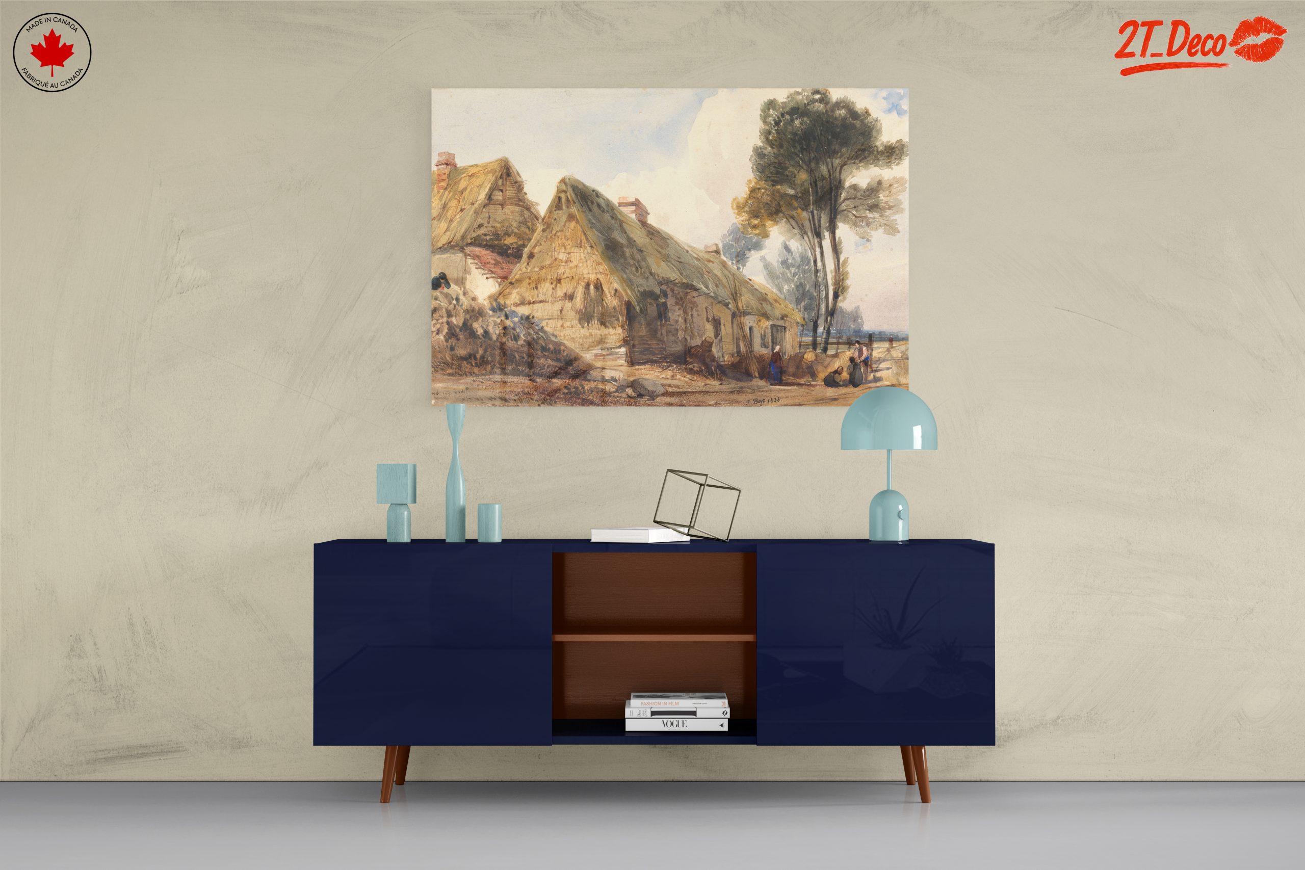 Rustic Countryside Scene with Cottages - Image 8