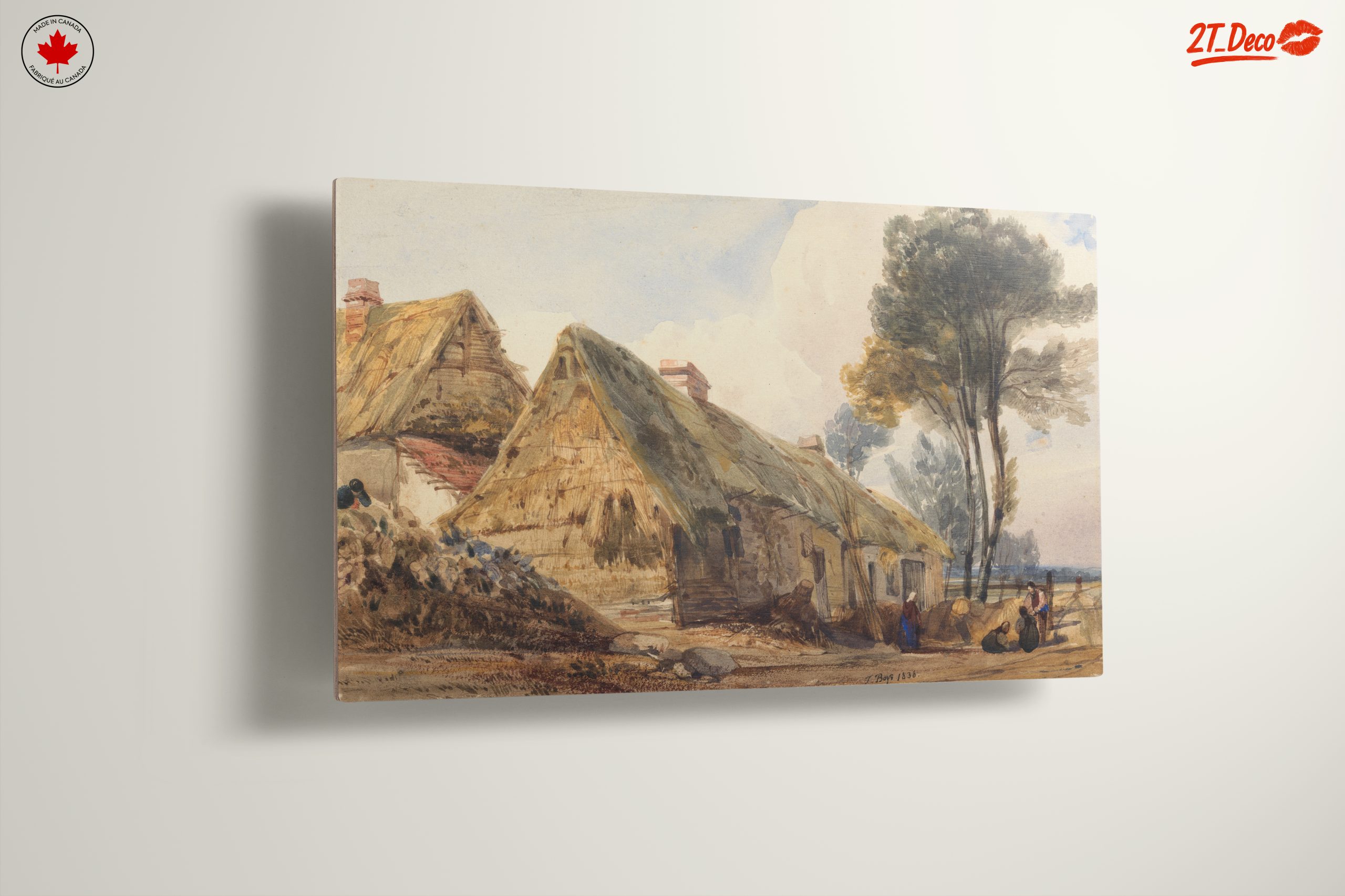Rustic Countryside Scene with Cottages - Image 13
