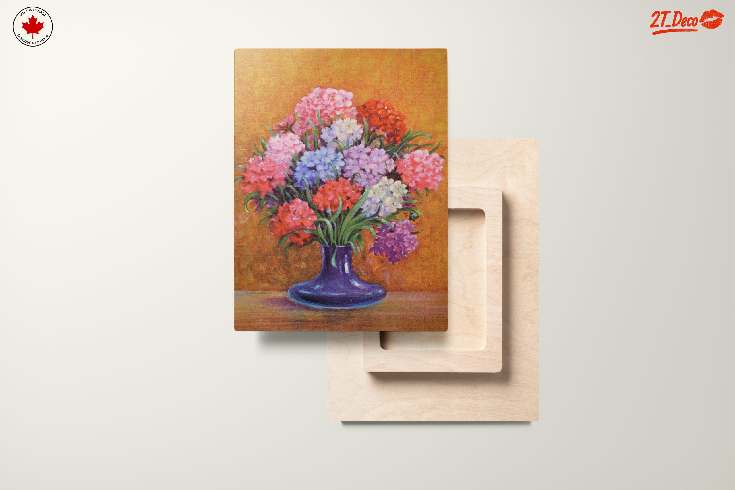Vibrant Floral Arrangement in Purple Vase - Image 11