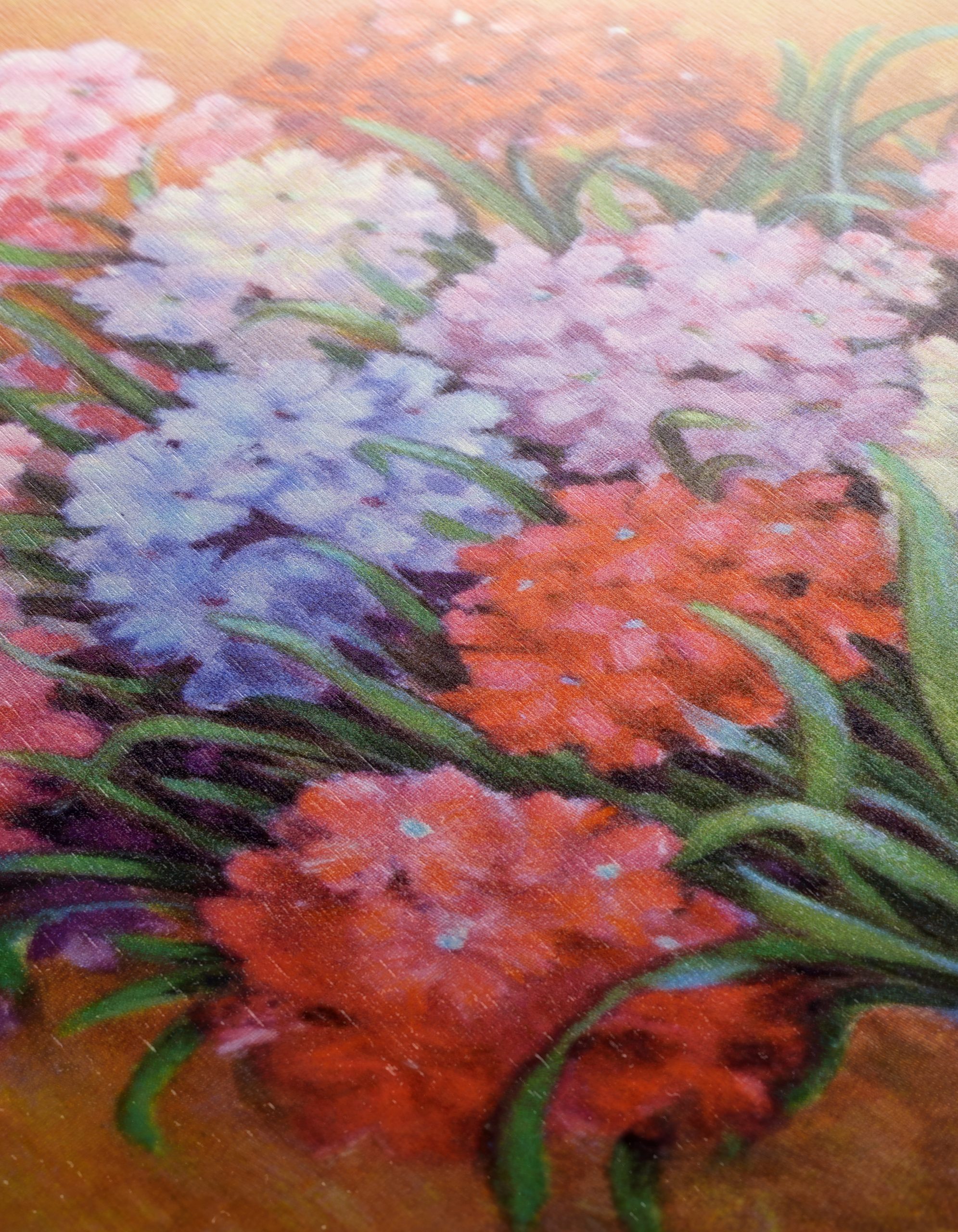 Vibrant Floral Arrangement in Purple Vase - Image 12