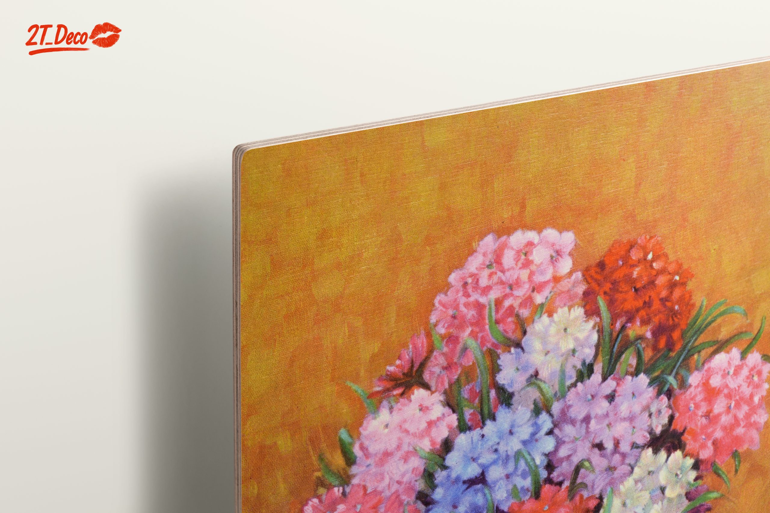 Vibrant Floral Arrangement in Purple Vase - Image 15